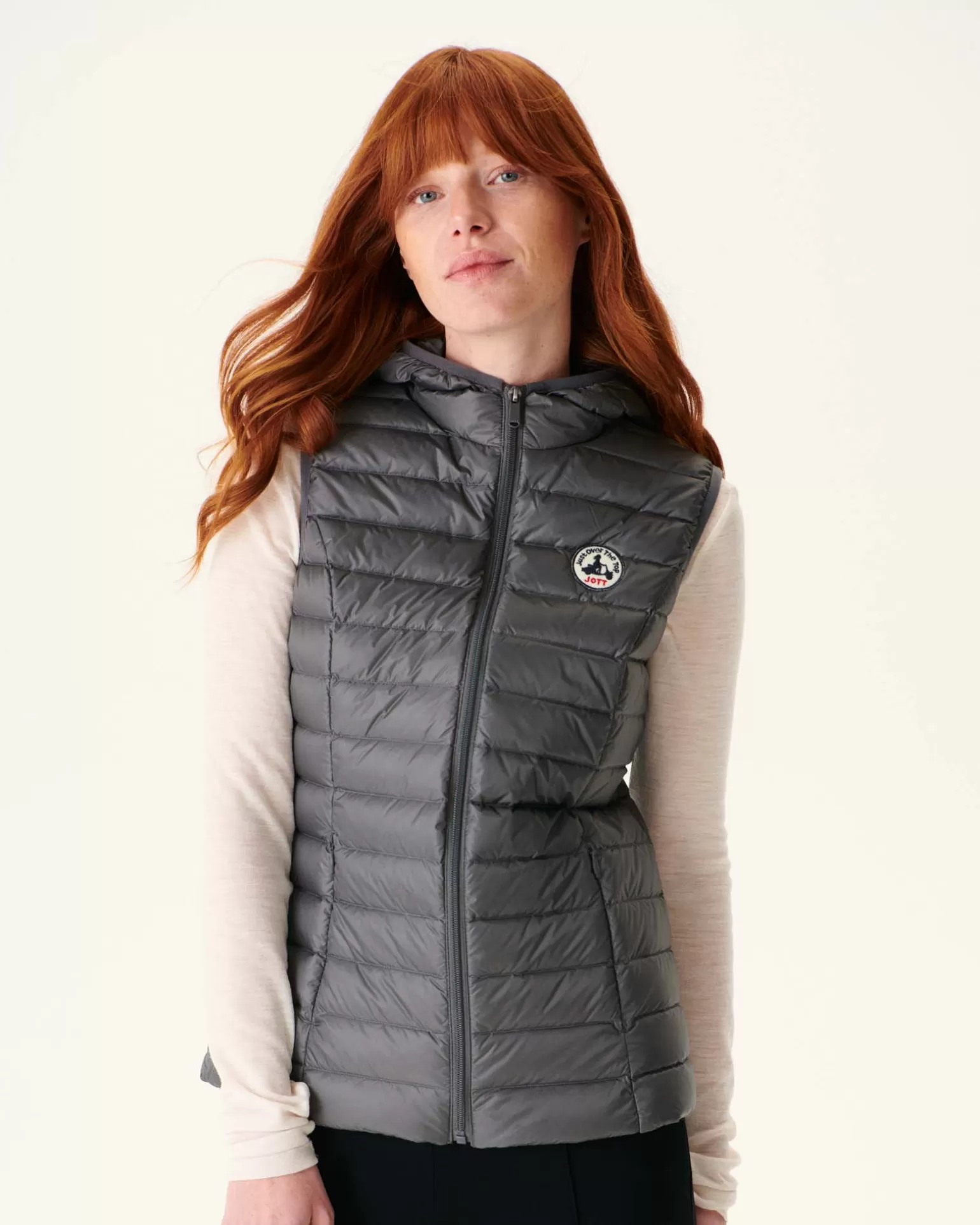 Women JOTT Anthracite Mali Light Sleeveless Down Jacket