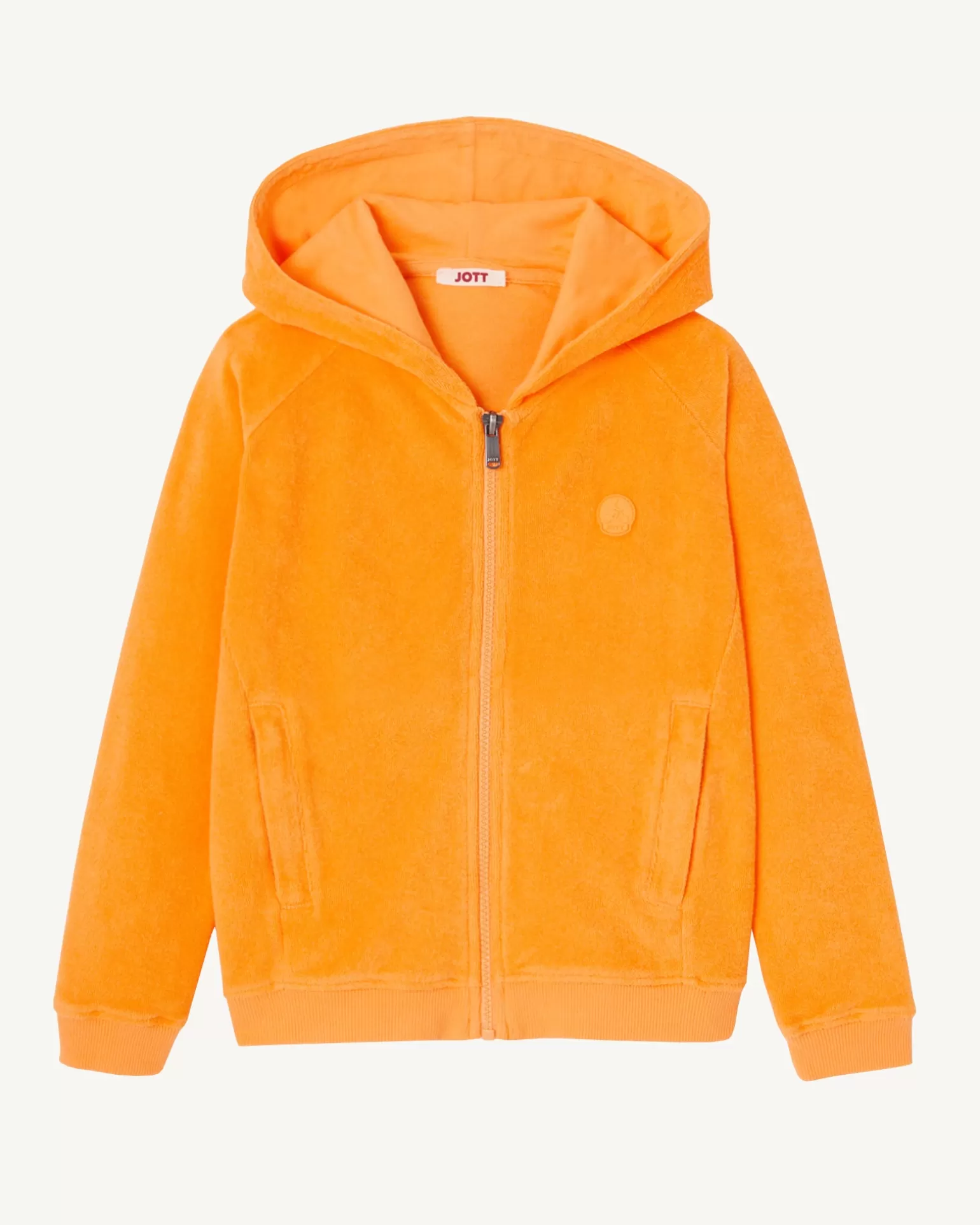 Kids JOTT Apricot Children'S Cotton Terry Zipped Jacket Volta