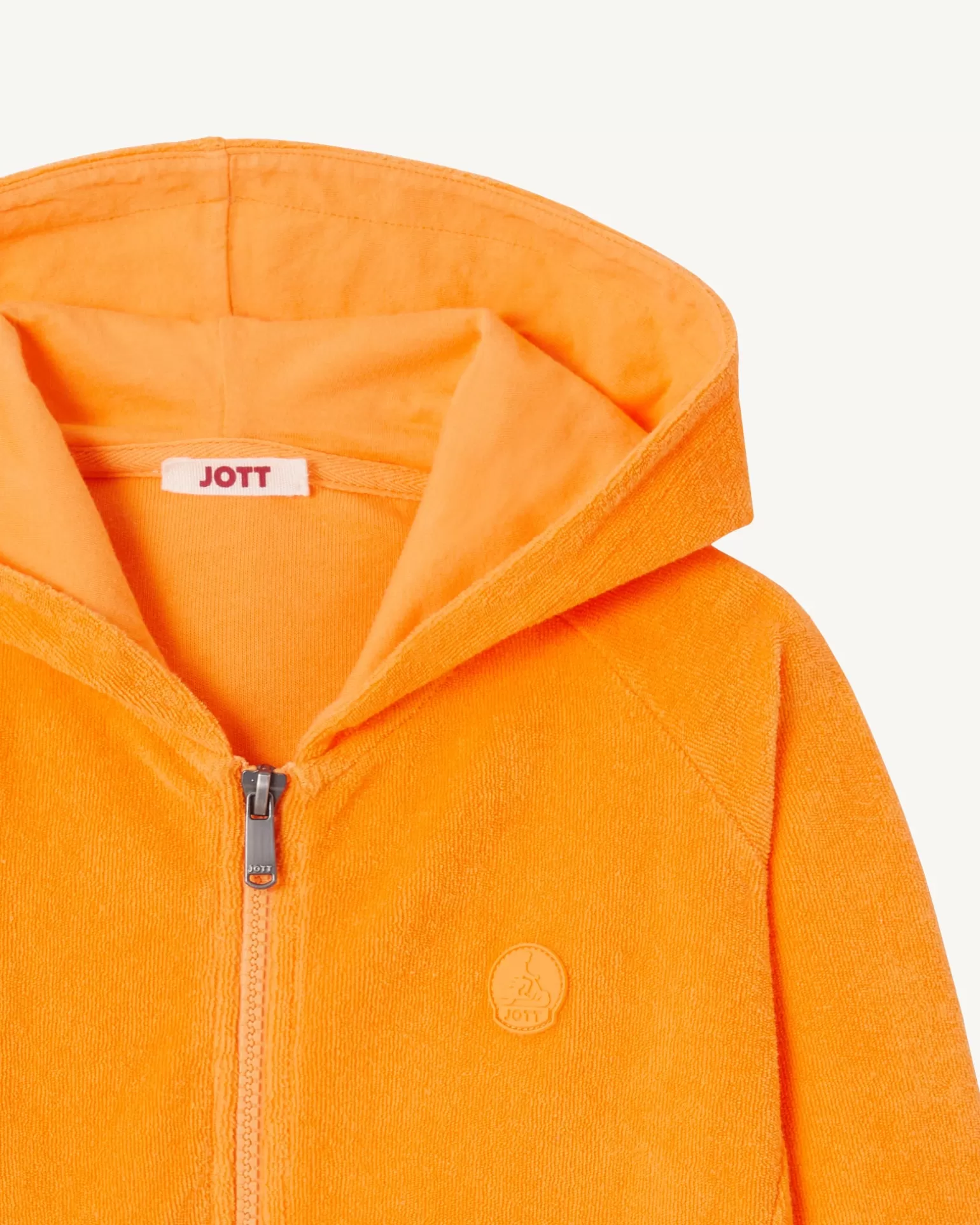 Kids JOTT Apricot Children'S Cotton Terry Zipped Jacket Volta