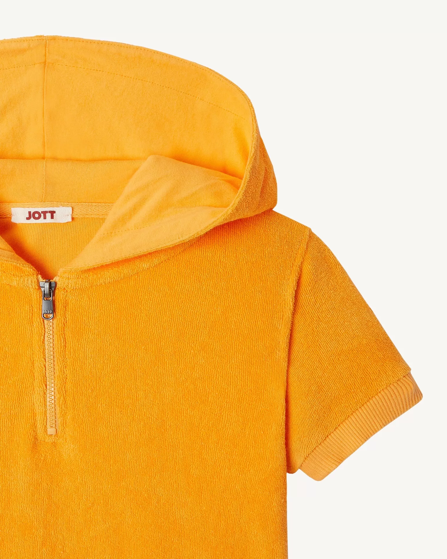 Kids JOTT Apricot Kids Mini Hooded Cotton Terry Dress