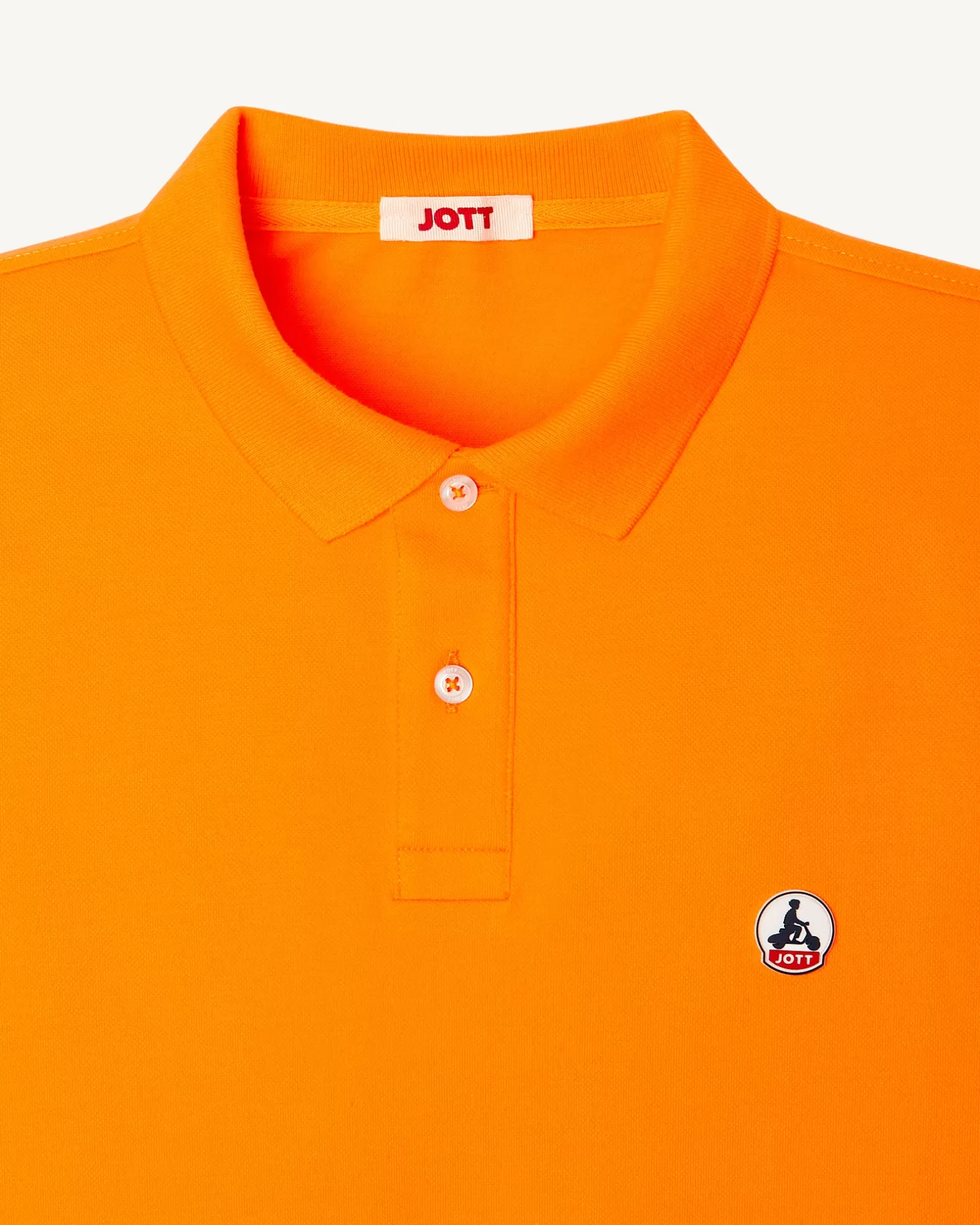 Men JOTT Apricot Marbella Organic Cotton Polo Shirt