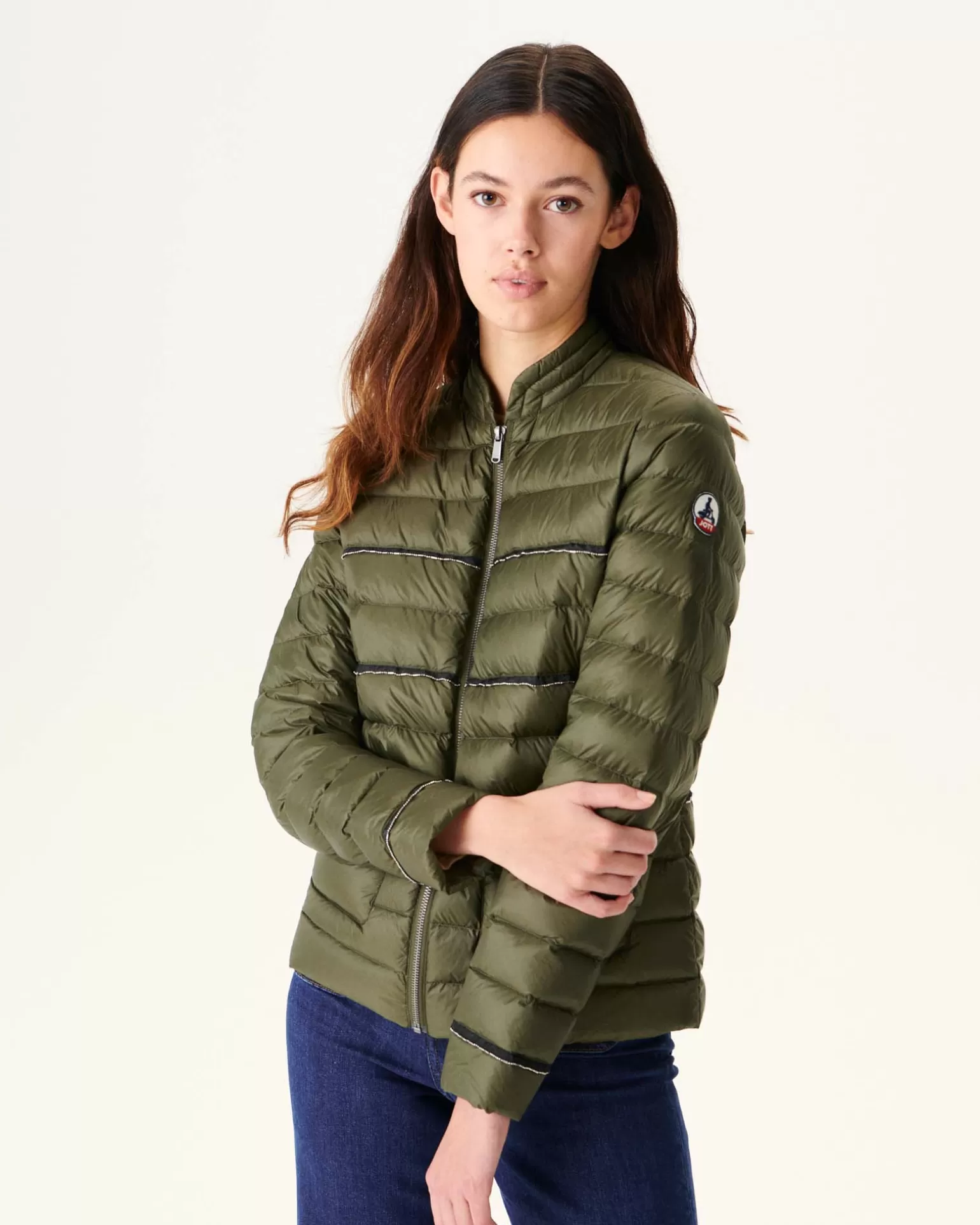 Women JOTT Army Andorra Light Short Jacket