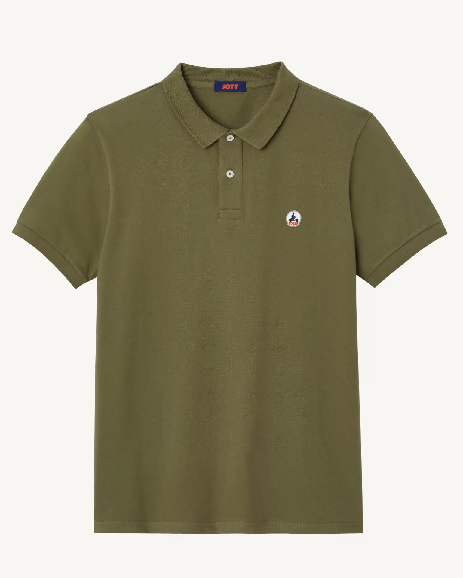 Men JOTT Army Marbella Organic Cotton Polo Shirt