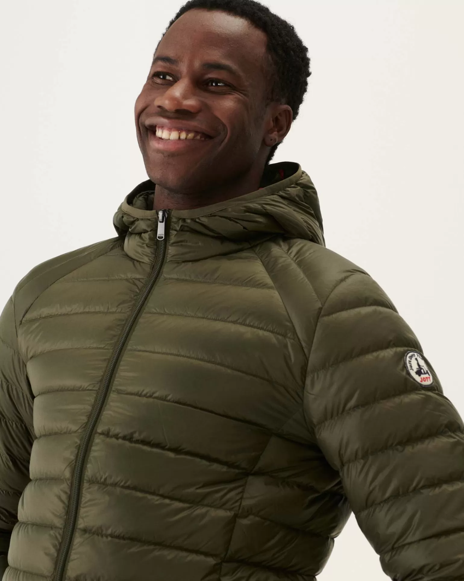 Men JOTT Army Nico Lightweight Hooded Down Jacket