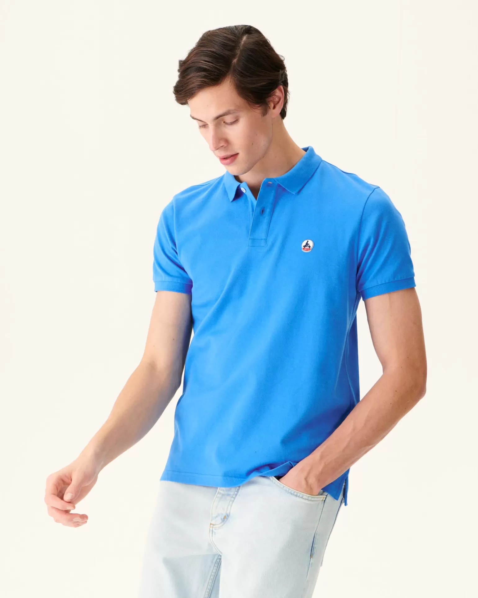 Men JOTT Azur Marbella Organic Cotton Polo Shirt