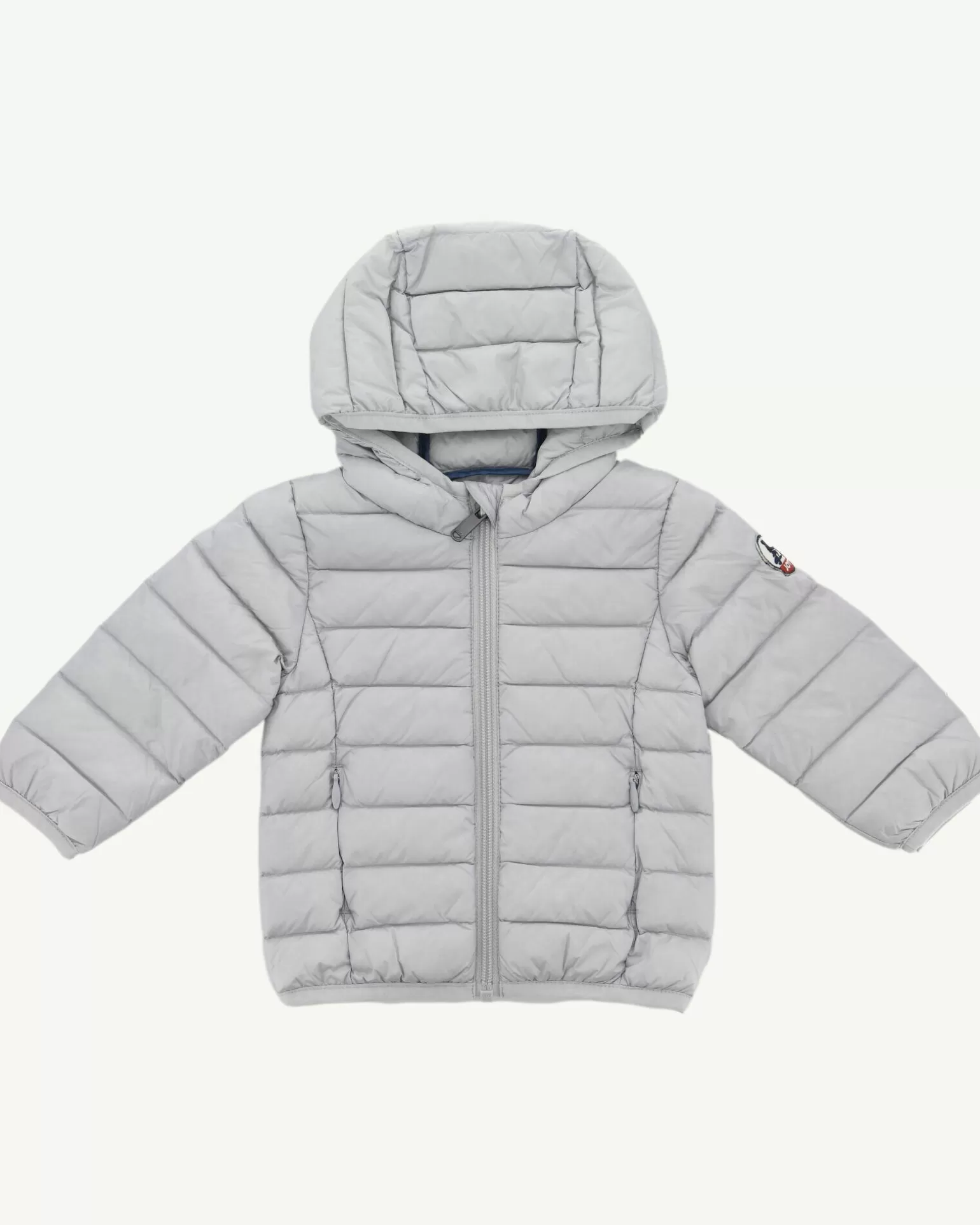 Kids JOTT Baby'S Hooded Padded Jacket Light Gray Camille