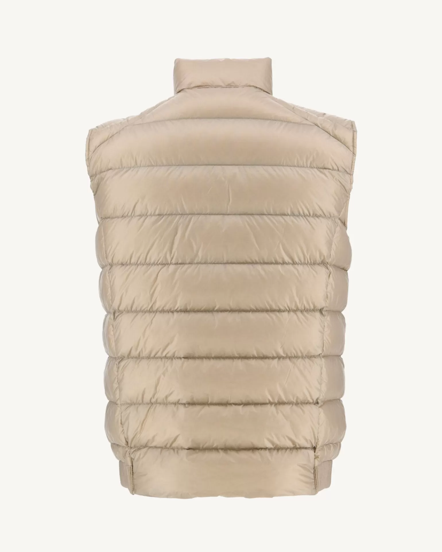 Men JOTT Beige Tim Great Cold Sleeveless Down Jacket