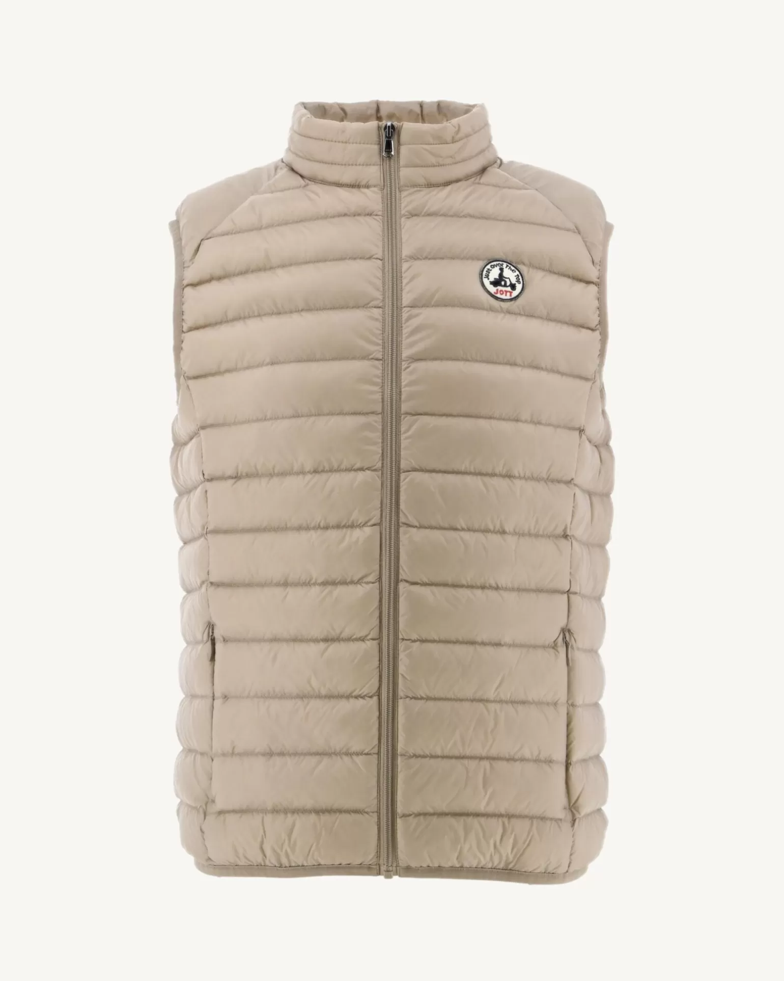 Men JOTT Beige Tom Sleeveless Padded Jacket