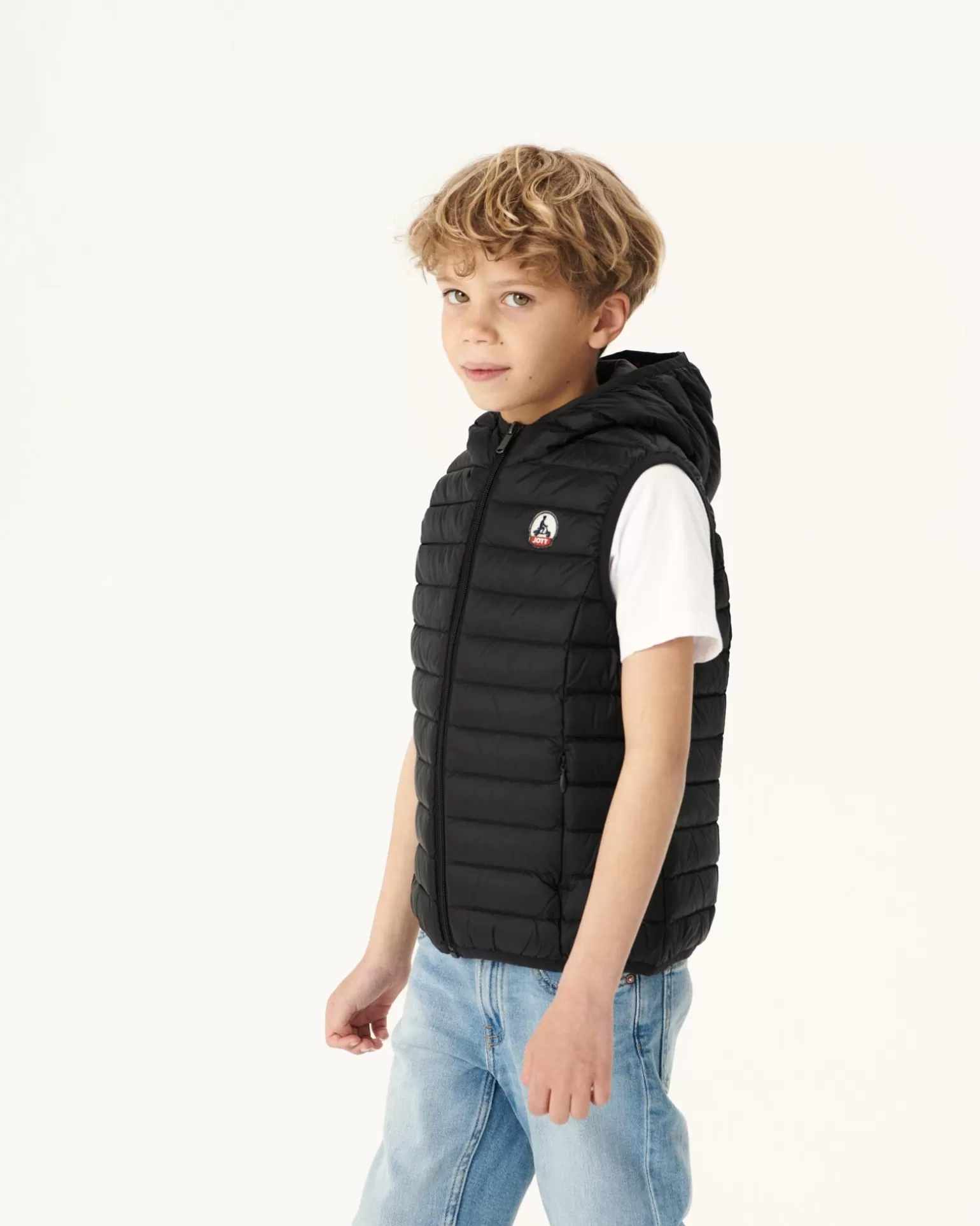 Kids JOTT Black Djam Children'S Sleeveless Down Jacket