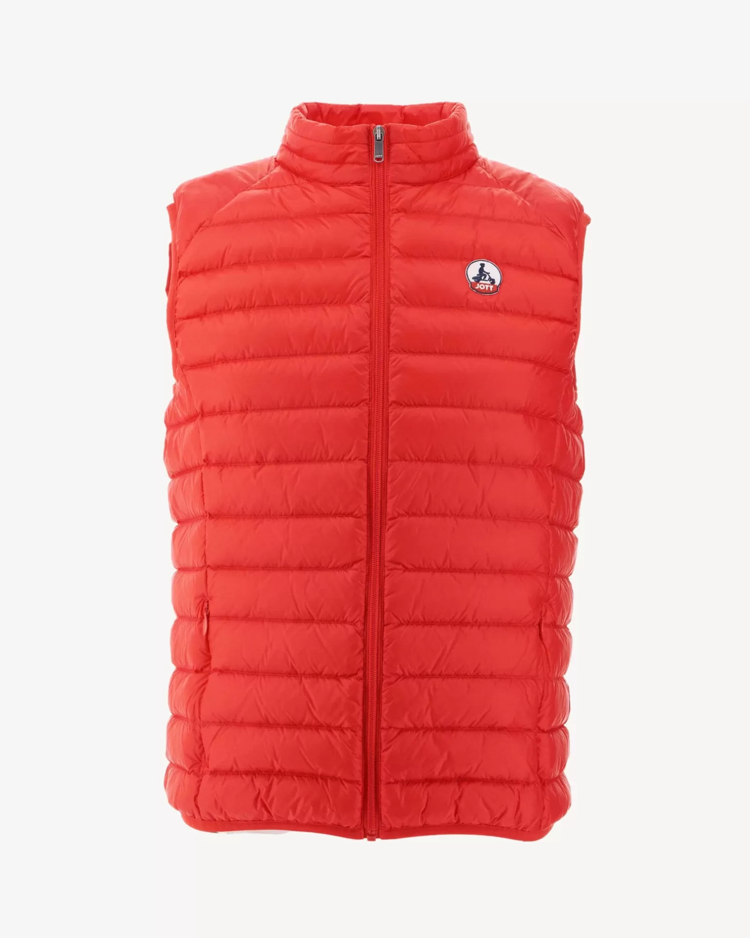 Men JOTT Bright Red Sleeveless Down Jacket Tom