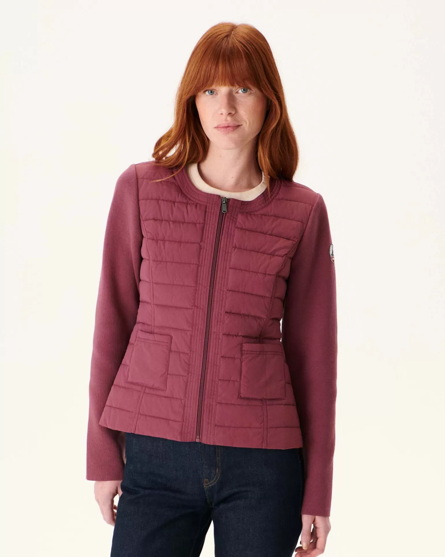 Men JOTT Burgundy Almeria Lightweight Down Jacket