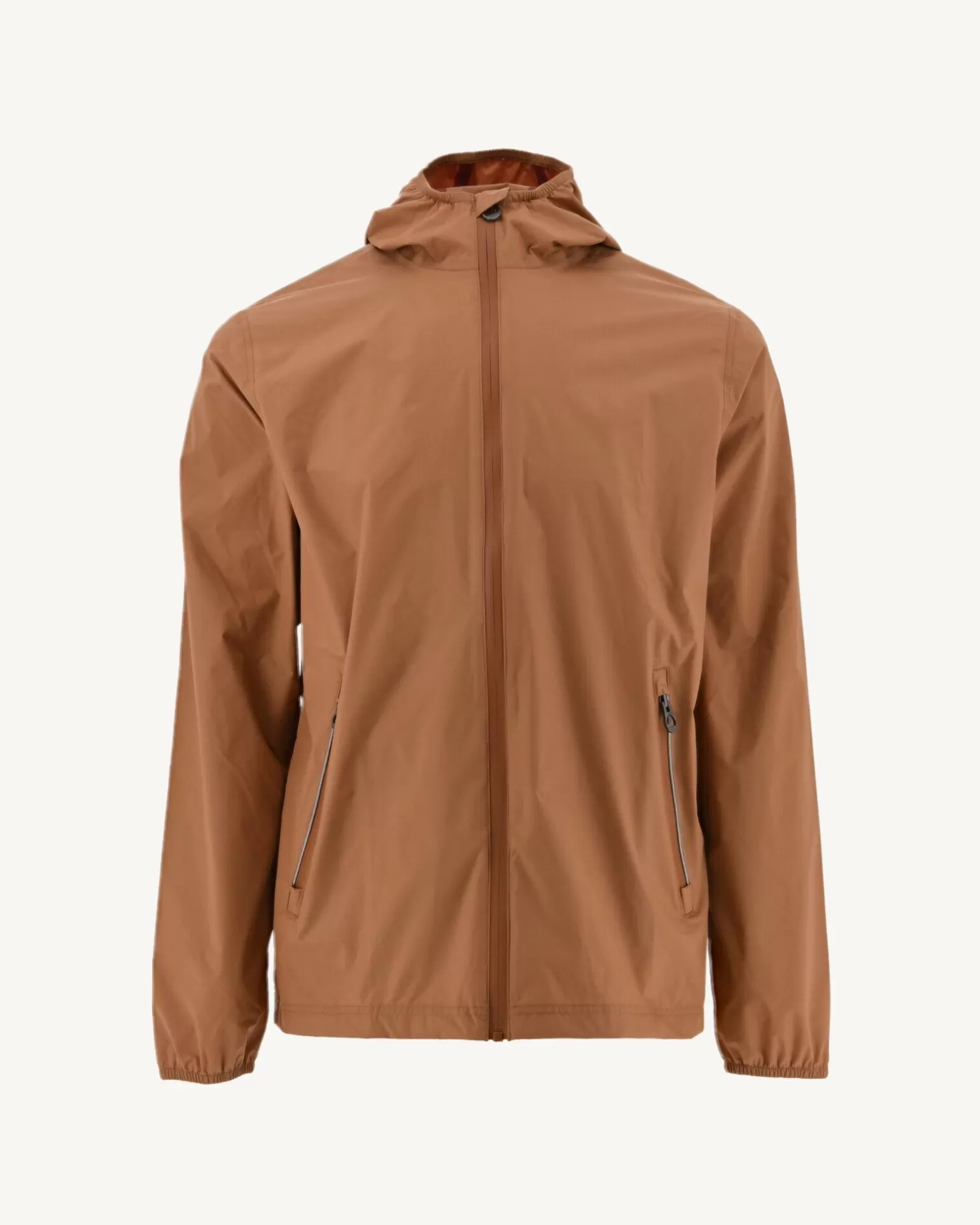 Men JOTT Camel Manila Packable Hooded Jacket