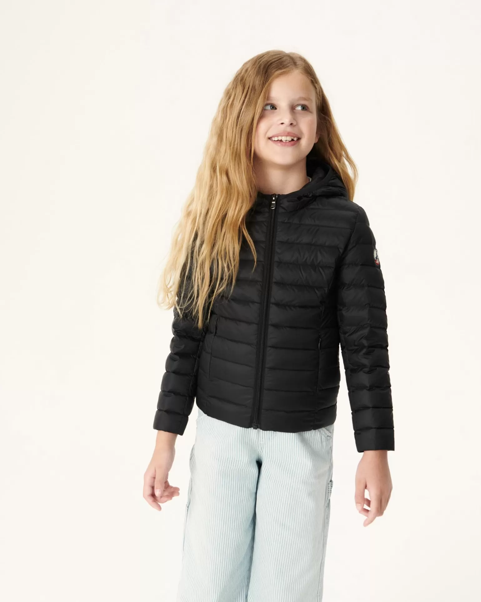 Kids JOTT Children'S Light Hooded Down Jacket Black Carla