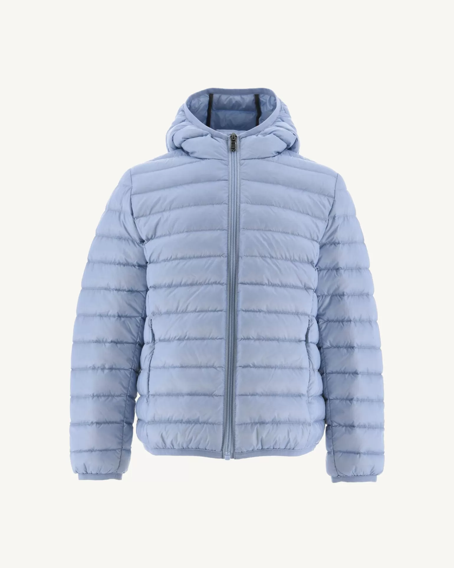 Kids JOTT Children'S Lightweight Hooded Down Jacket Light Blue Hugo