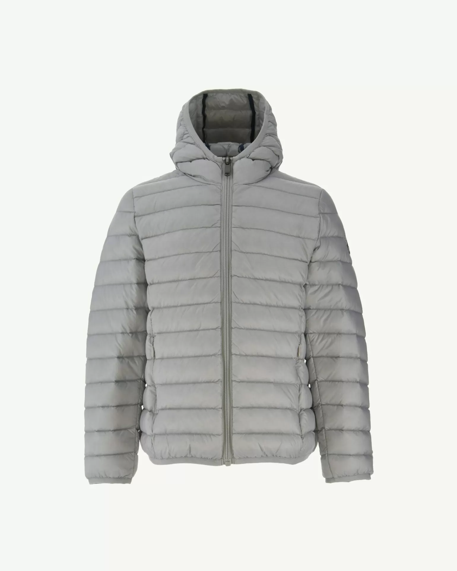 Kids JOTT Children'S Lightweight Hooded Down Jacket Light Gray Hugo