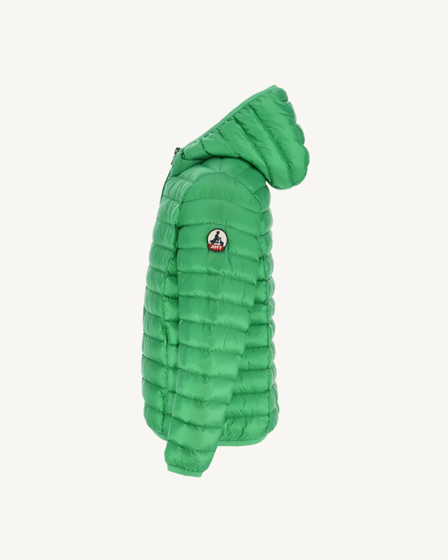 Kids JOTT Children'S Lightweight Hooded Puffer Jacket Green Hugo