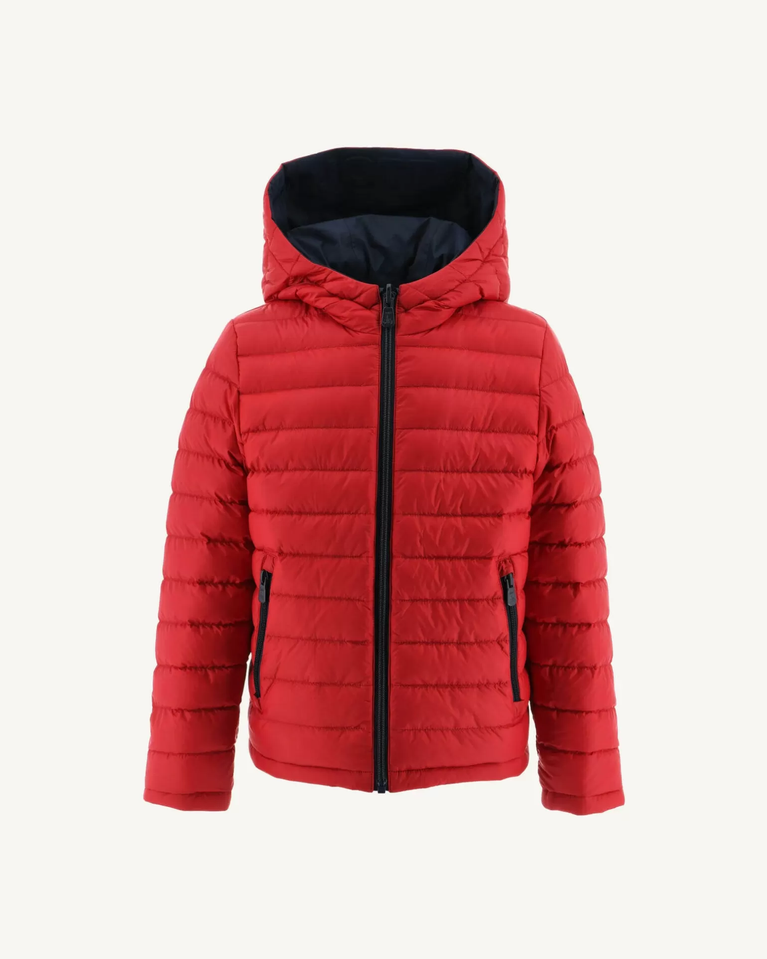 Kids JOTT Children'S Reversible Hooded Down Jacket Navy/Red Zurich