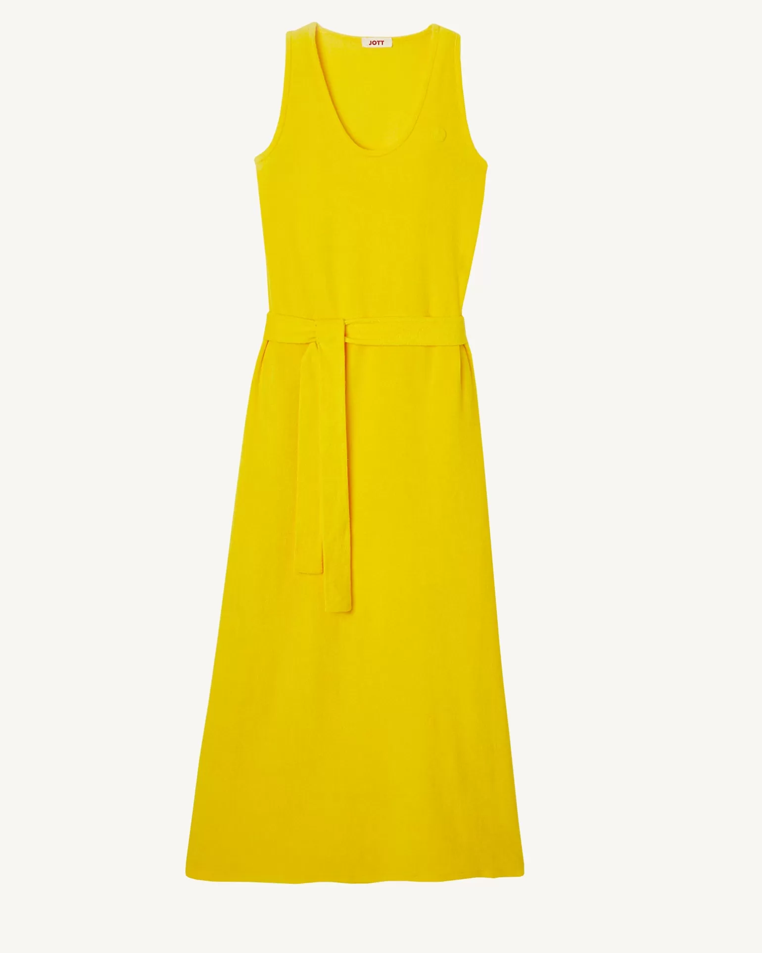 Women JOTT Citron Ibiza Long Belted Terry Dress