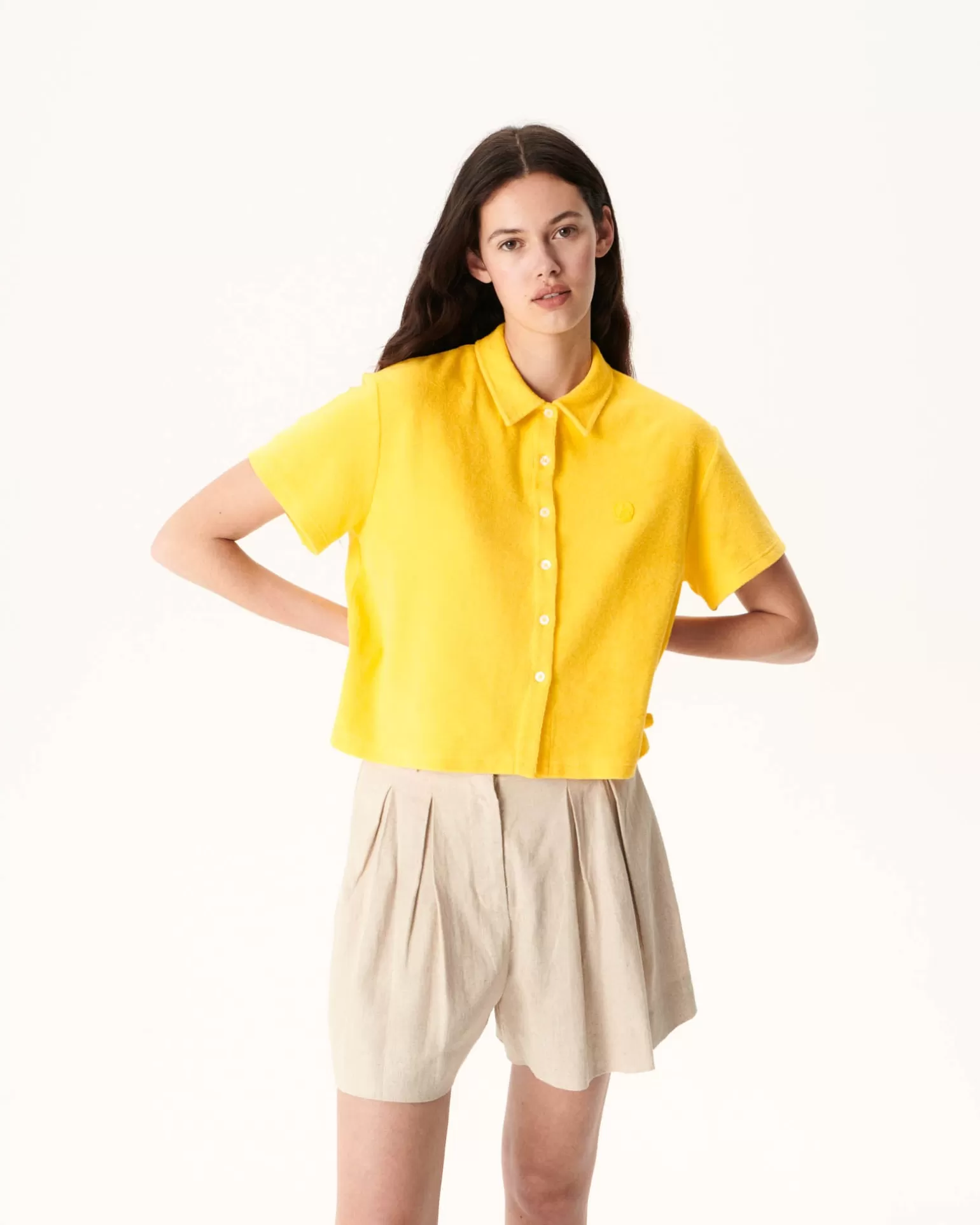 Women JOTT Citron Nova Short Terry Shirt