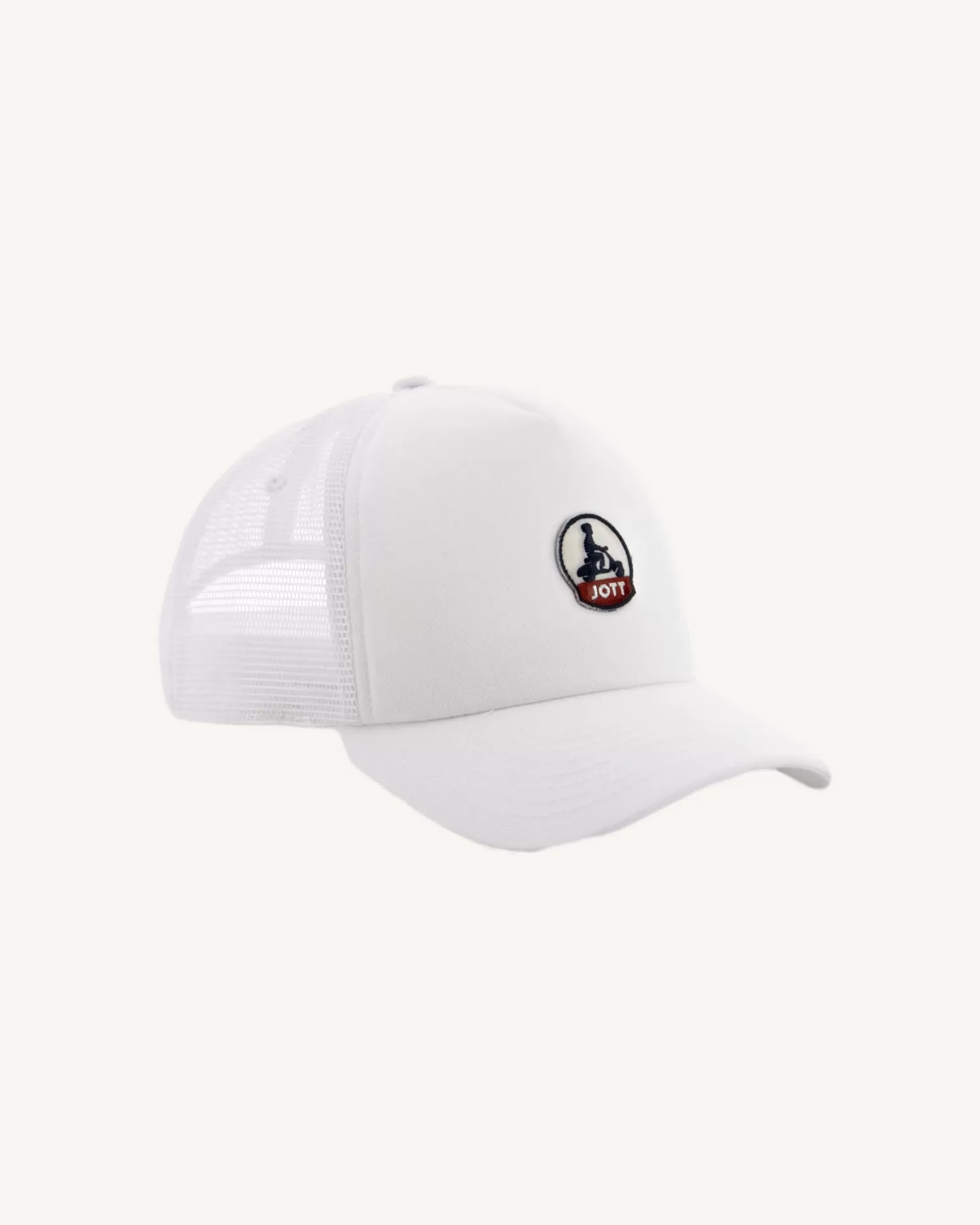 Men JOTT Cotton And Mesh Cap White Rise