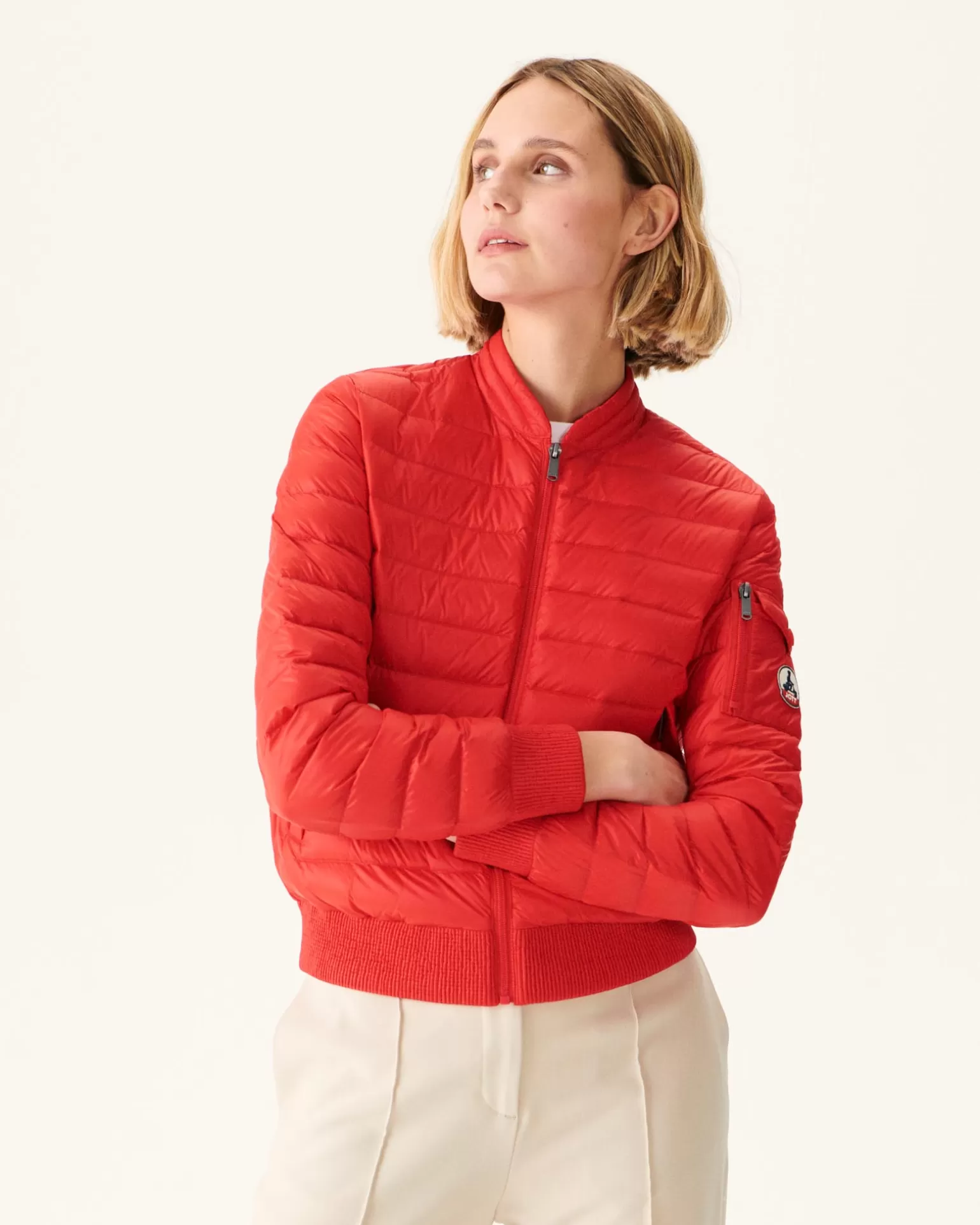 Women JOTT Emmy Bright Red Lightweight Down Jacket