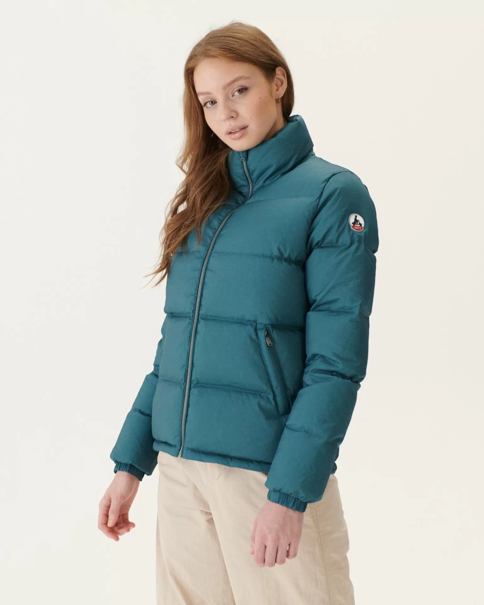 Women JOTT Extreme Cold Down Jacket Denim Blue Cadiz