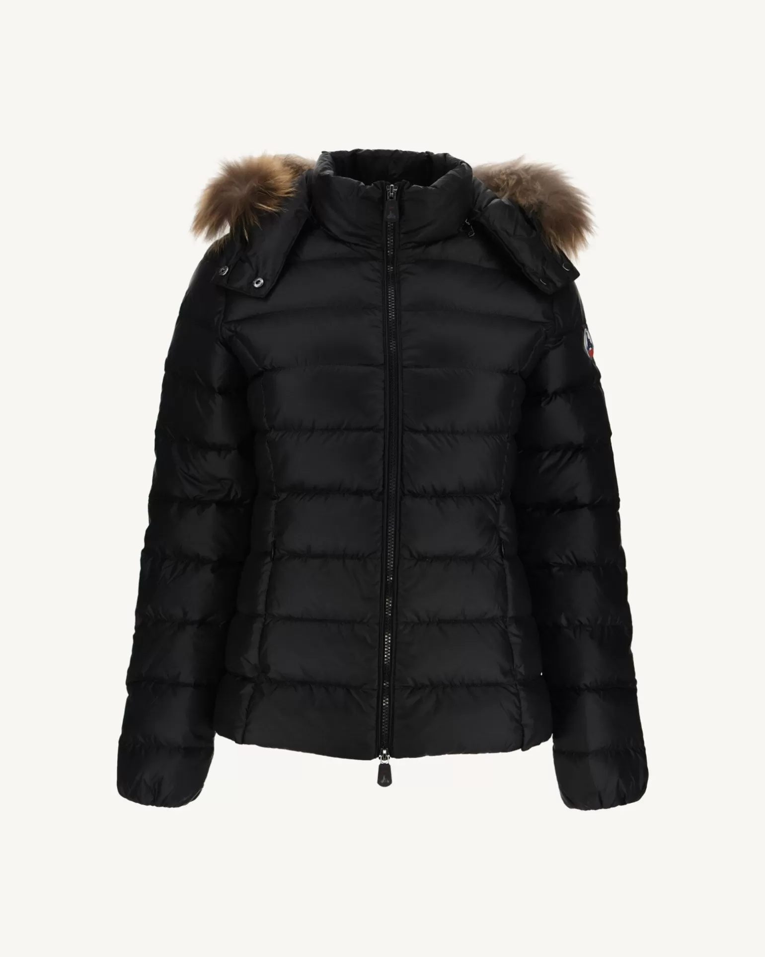 Women JOTT Extreme Cold Hooded Down Jacket Black Luxury