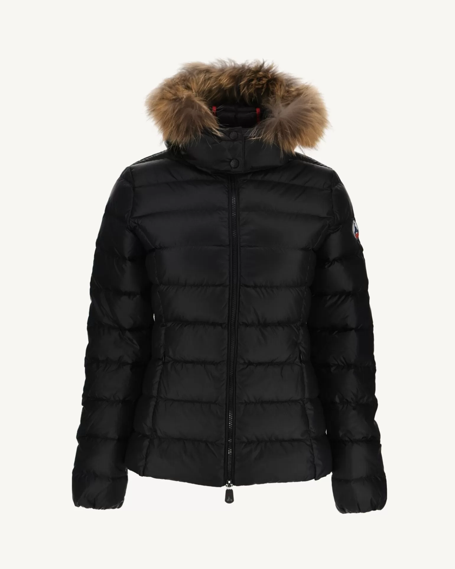 Women JOTT Extreme Cold Hooded Down Jacket Black Luxury