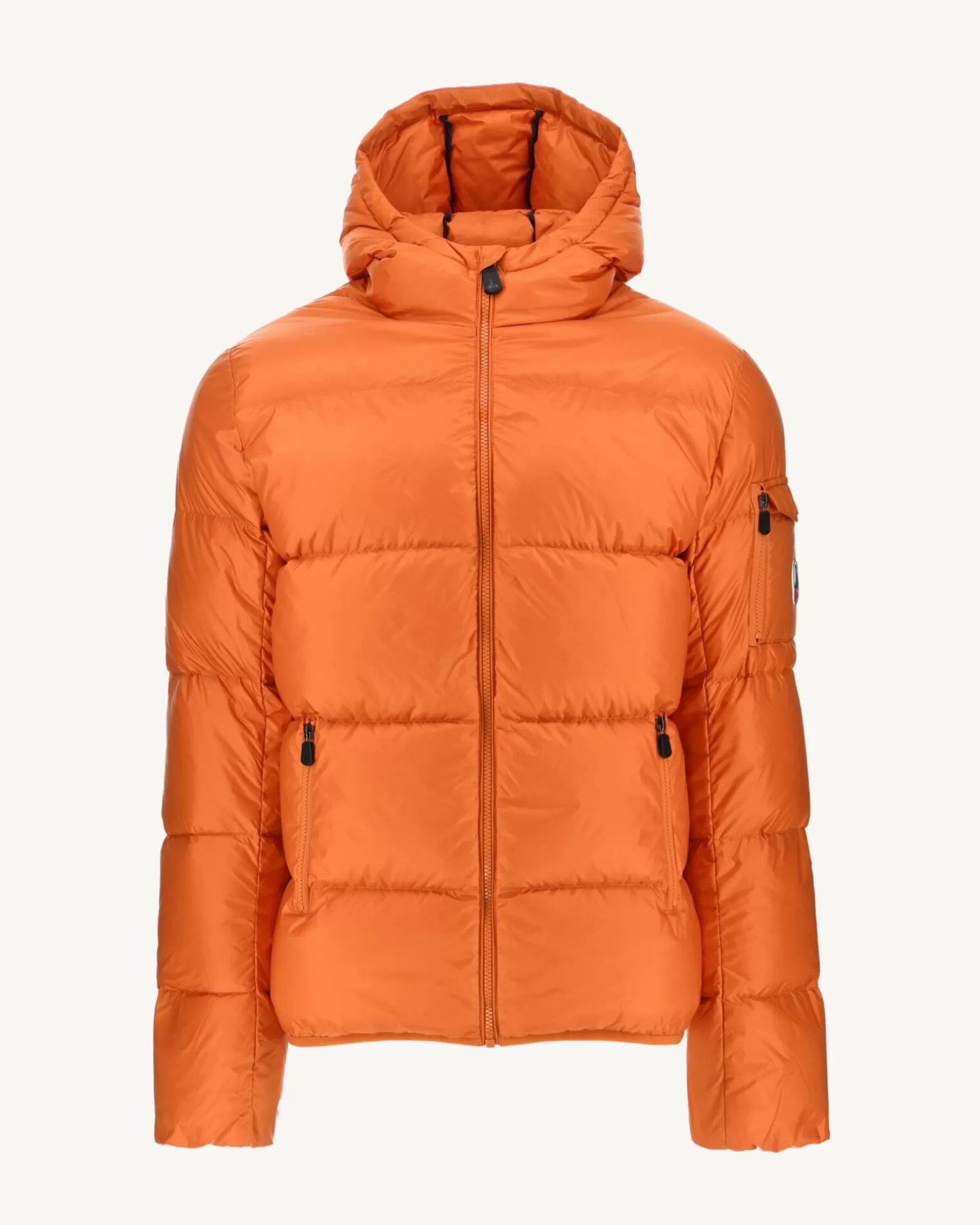 Men JOTT Extreme Cold Hooded Down Jacket Orange Java