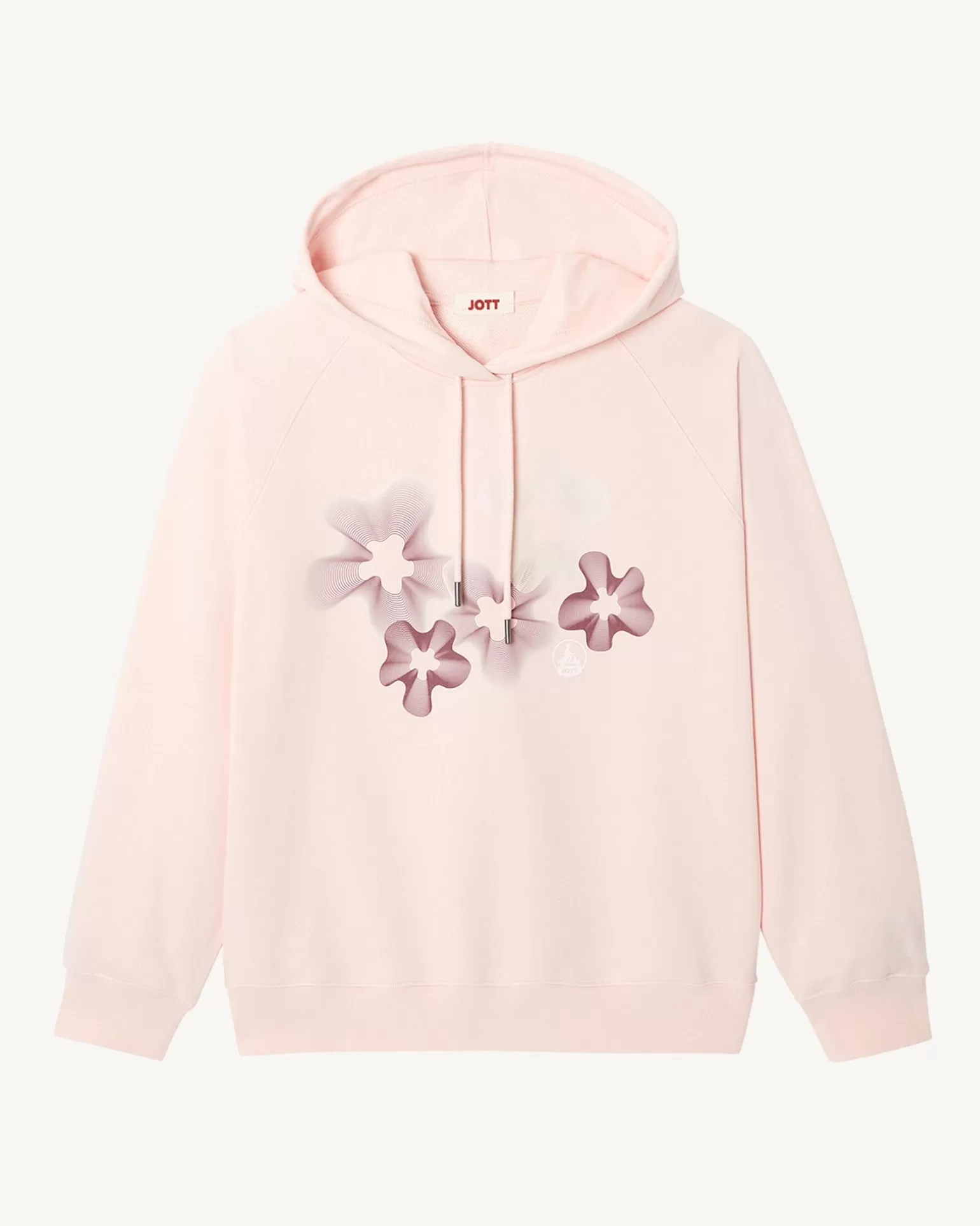 Women JOTT Floral Sweatshirt In Organic Cotton Light Pink Medina