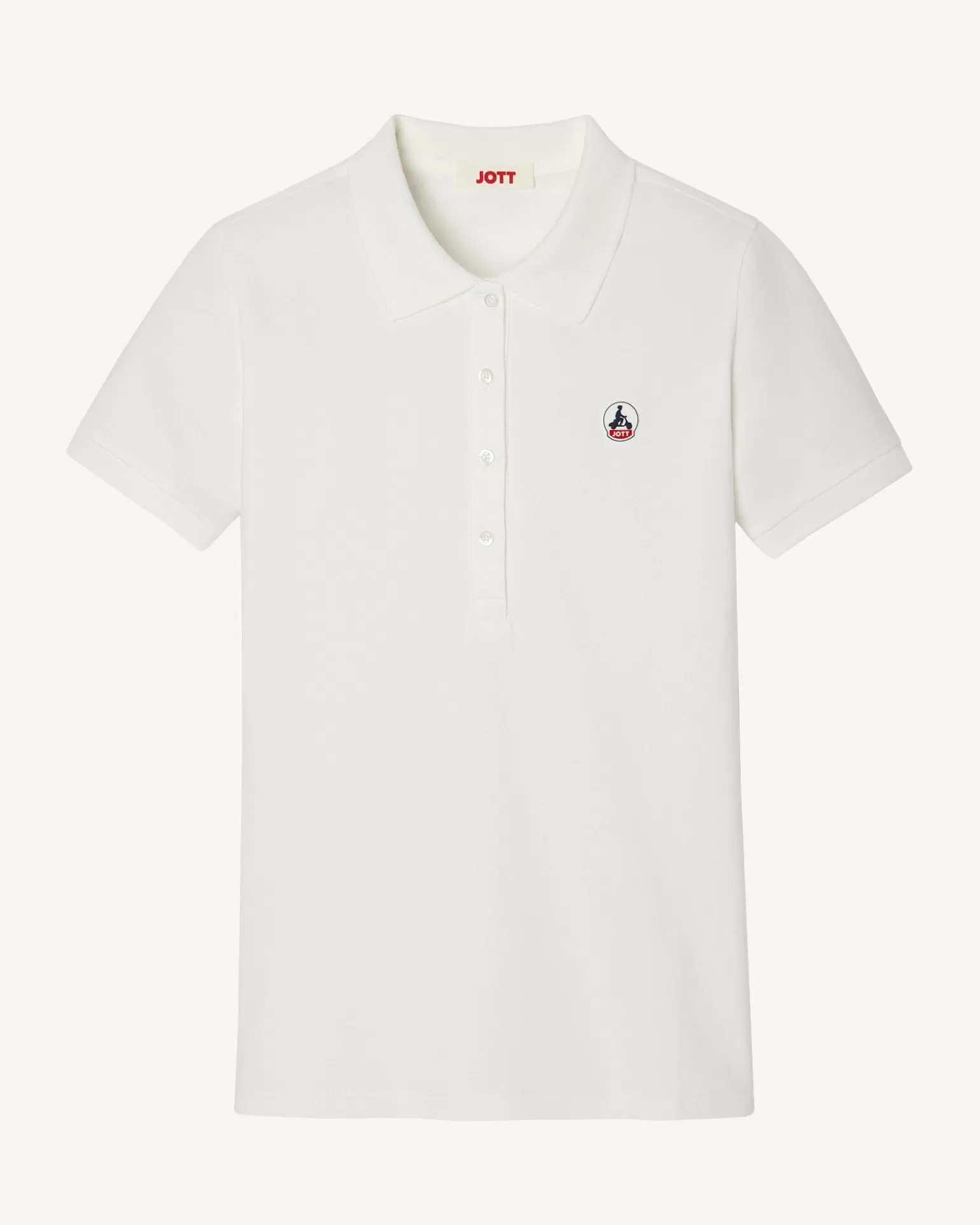 Women JOTT Franca White Polo Shirt