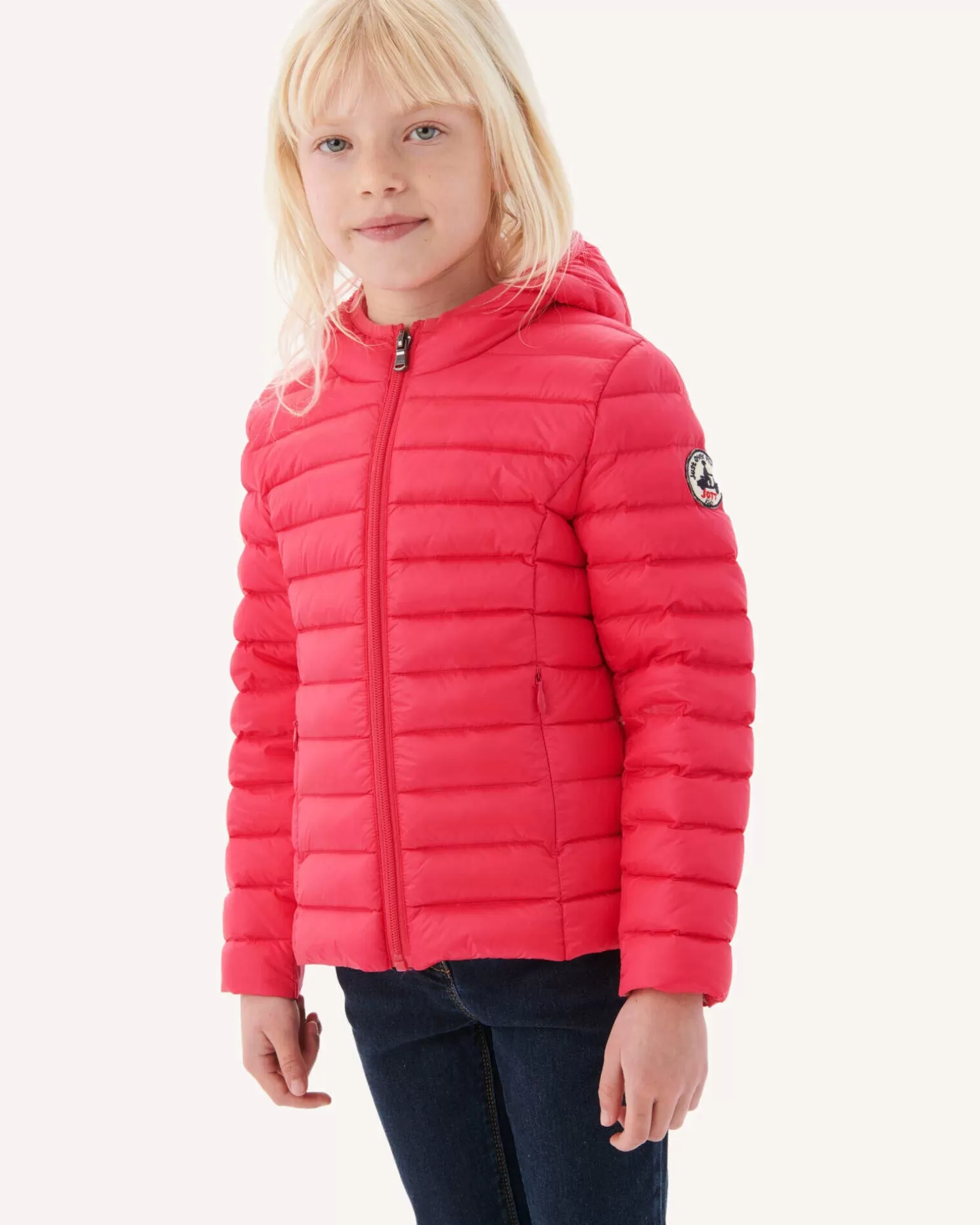 Kids JOTT Fuchsia Carla Children'S Lightweight Hooded Down Jacket