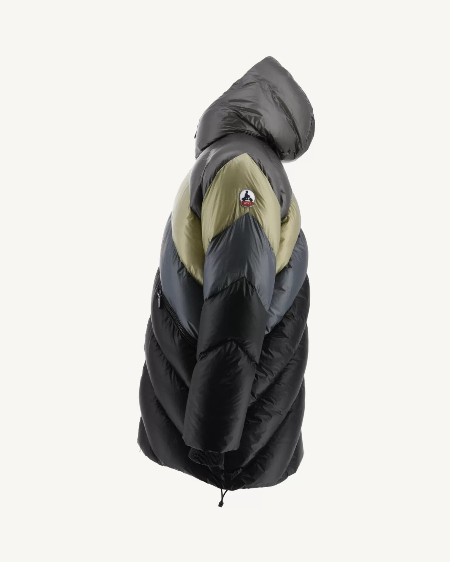 Men JOTT Grand Cold Combo Hooded Down Jacket Sage Blaze