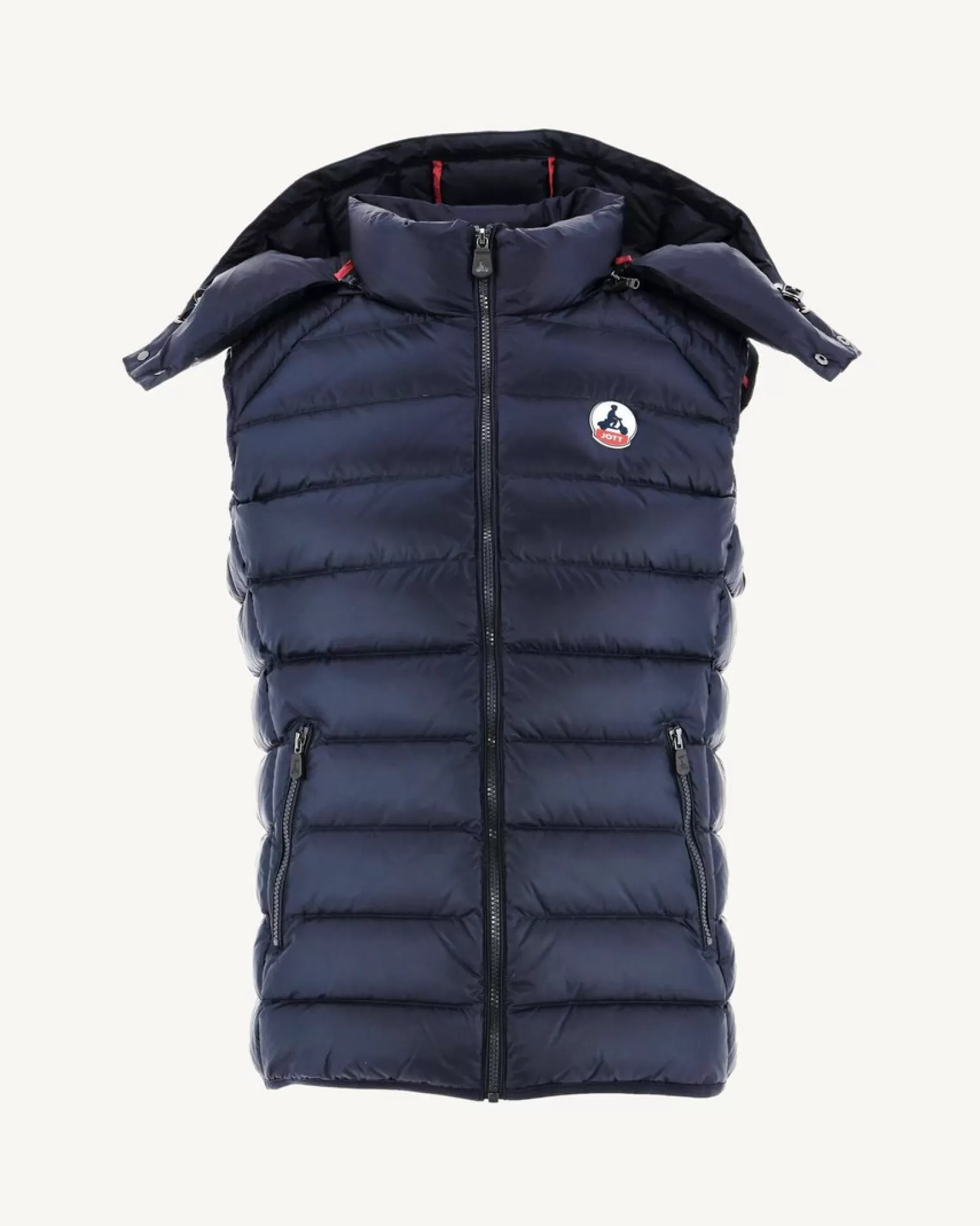 Men JOTT Grand Cold Sleeveless Down Jacket Navy Silver