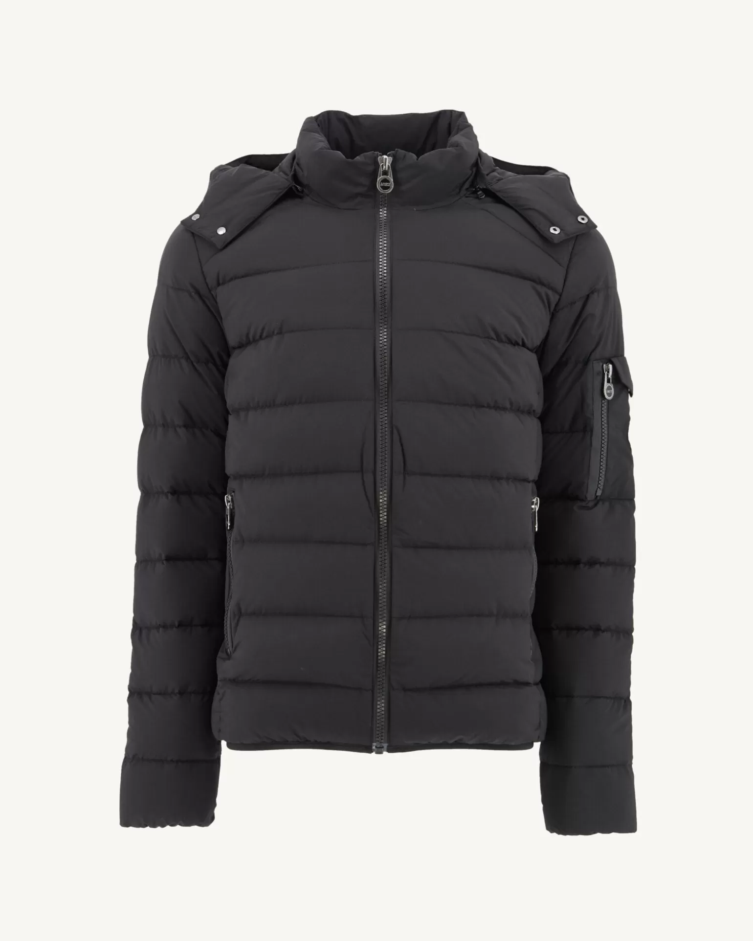 Men JOTT Great Cold Hooded Down Jacket Black Adrien