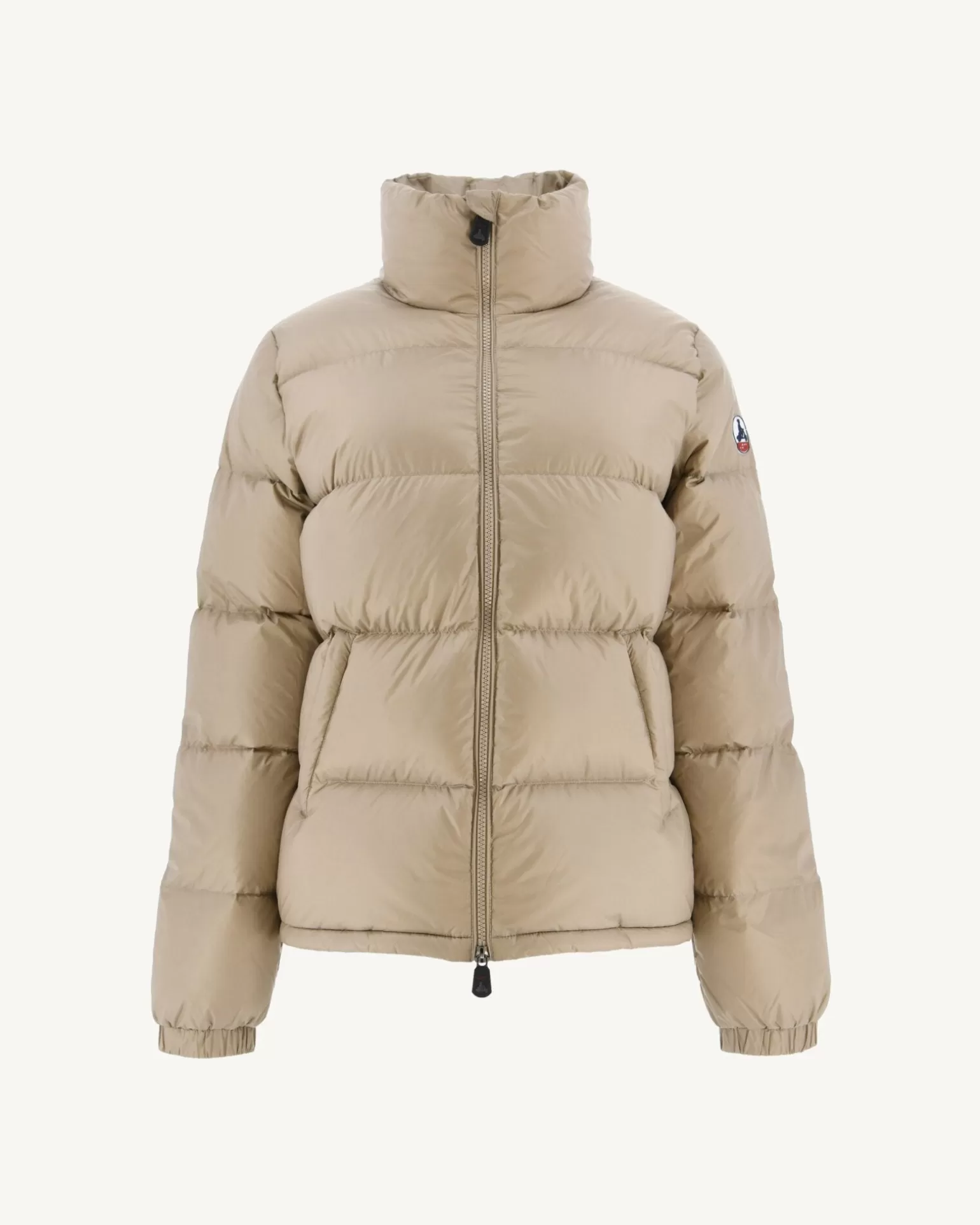 Women JOTT Great Cold Quilted Down Jacket Beige Cardiff