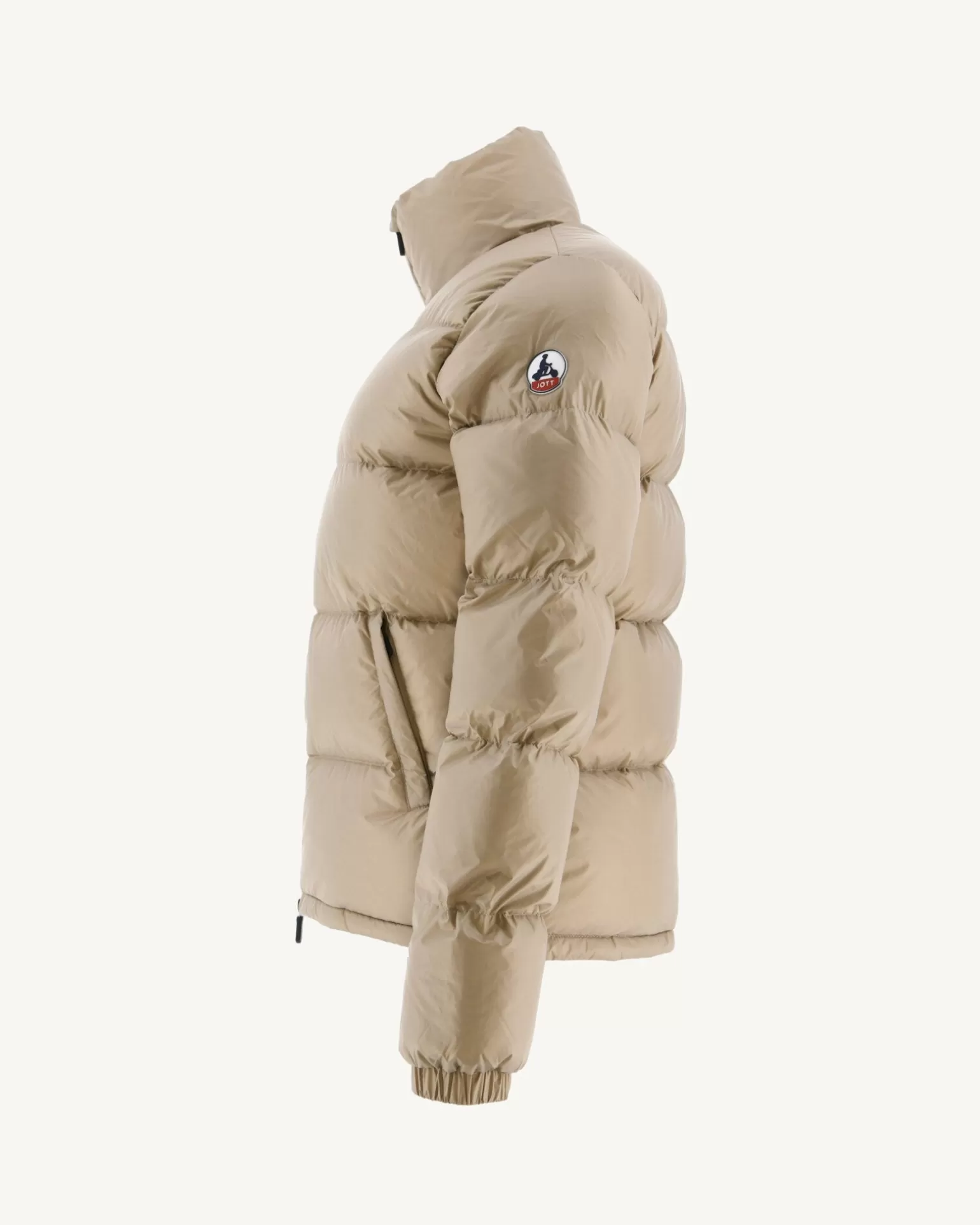 Women JOTT Great Cold Quilted Down Jacket Beige Cardiff