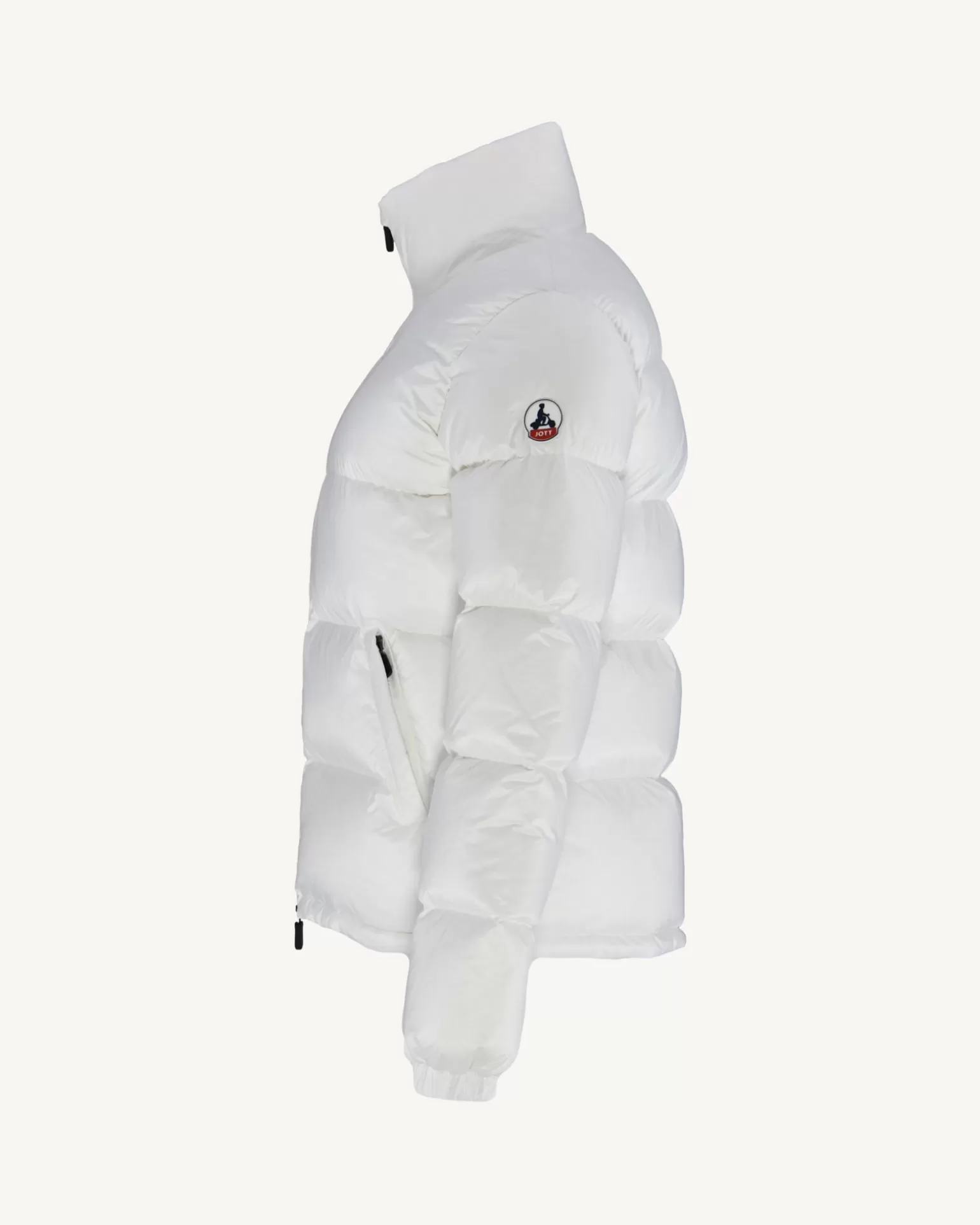 Women JOTT Great Cold Quilted Down Jacket White Cardiff