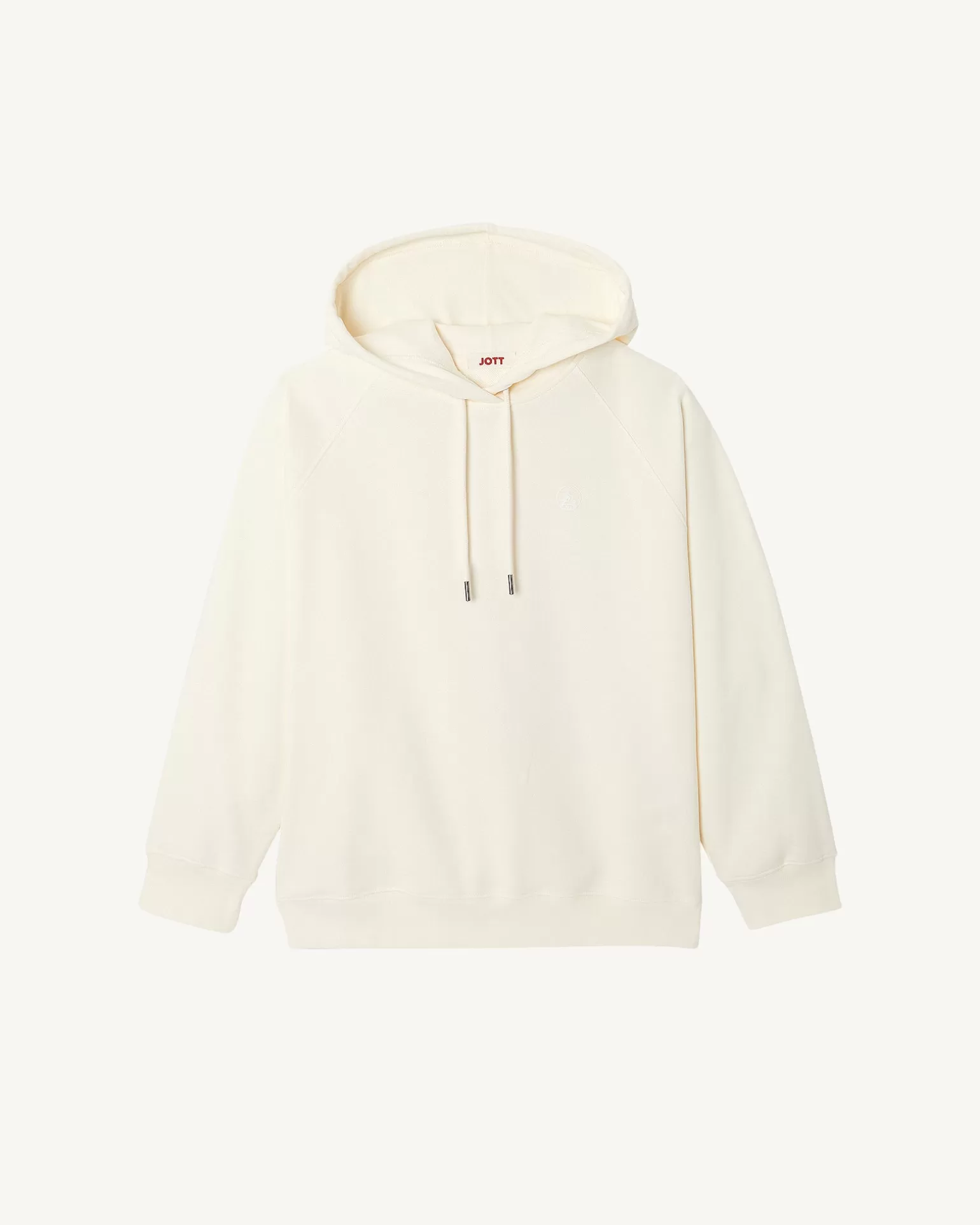 Women JOTT Hooded Fleece Sweatshirt Ecru Monteria