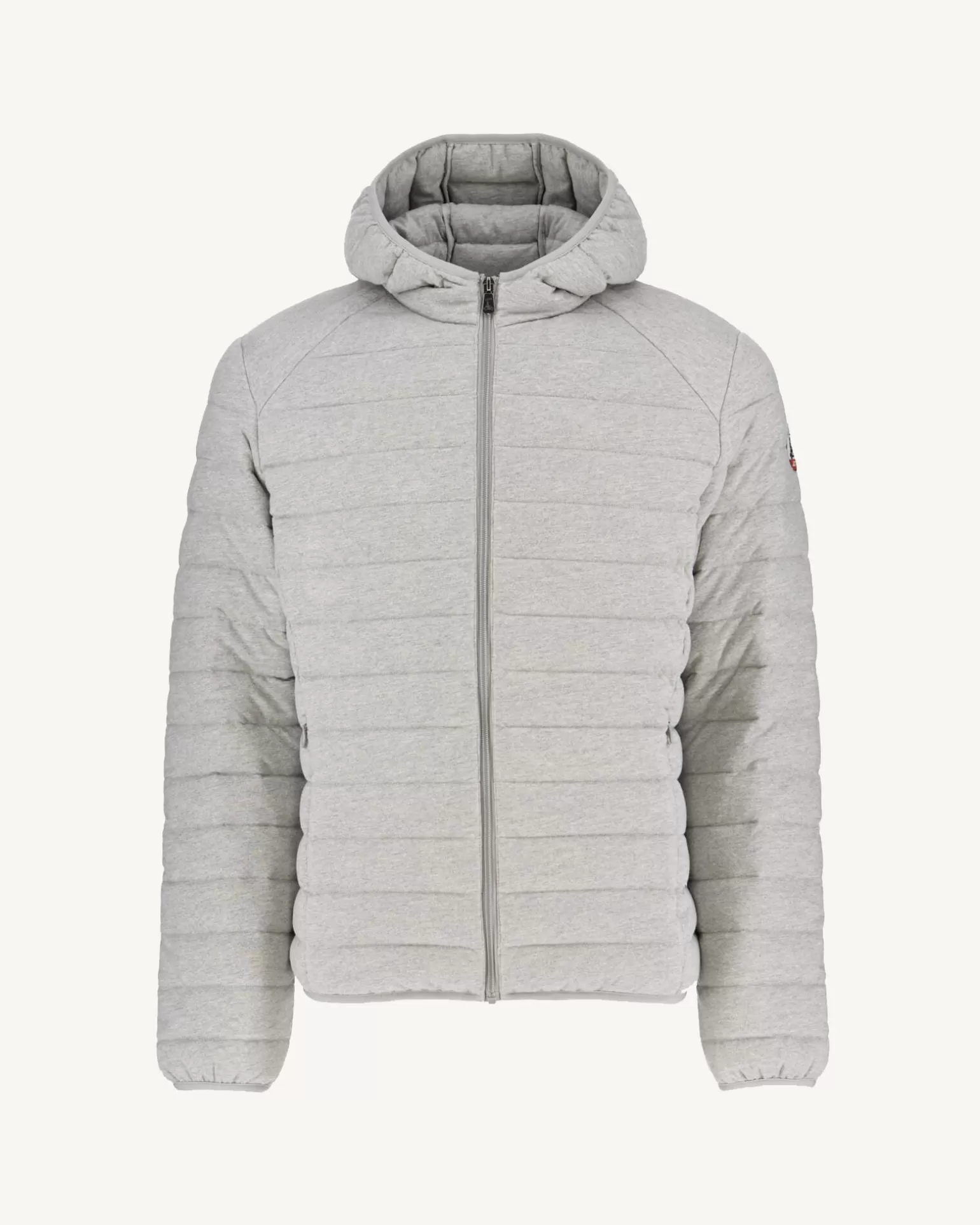 Men JOTT Hooded Jersey Down Jacket Heather Gray Nico