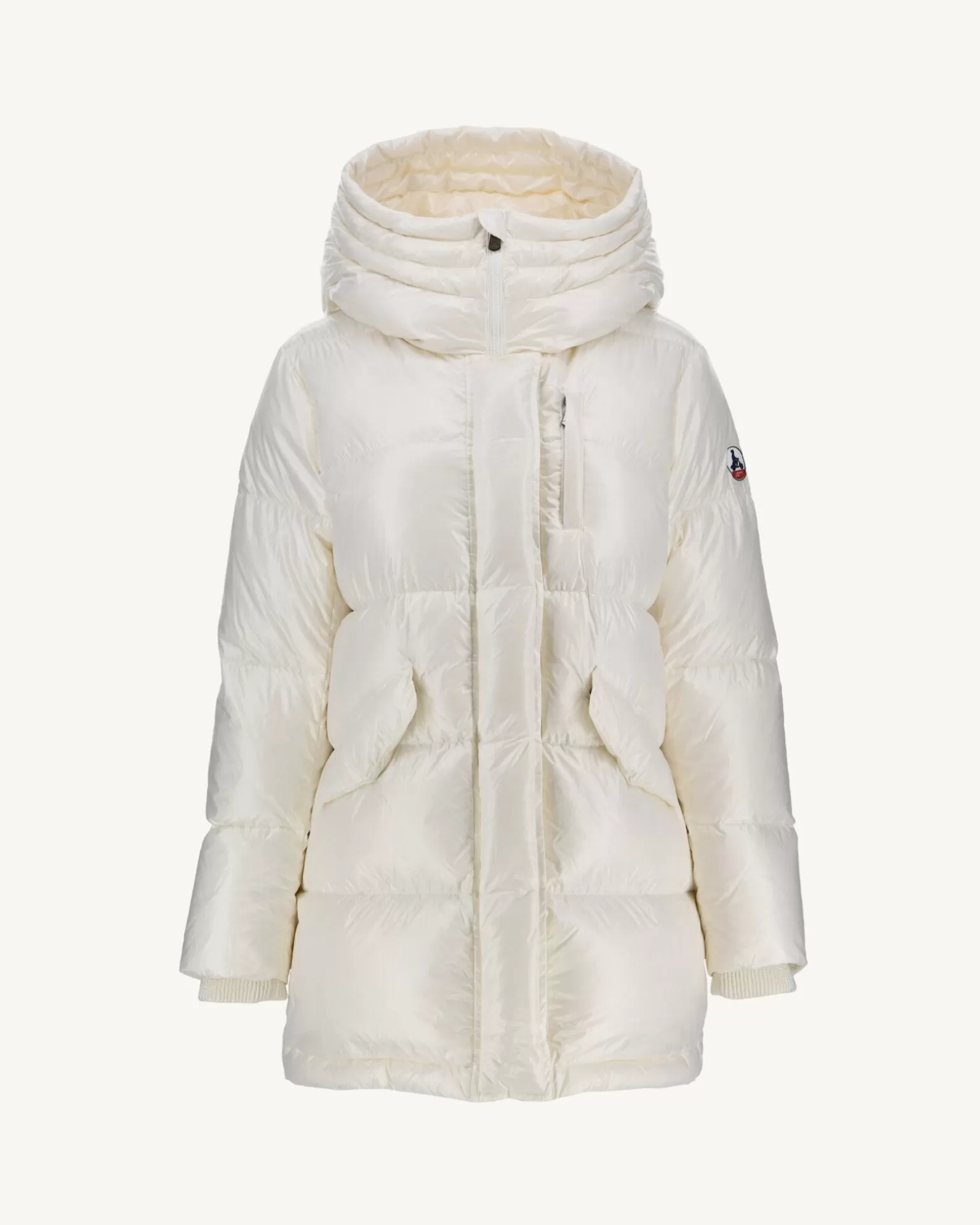 Women JOTT Hooded Padded Jacket White Santa