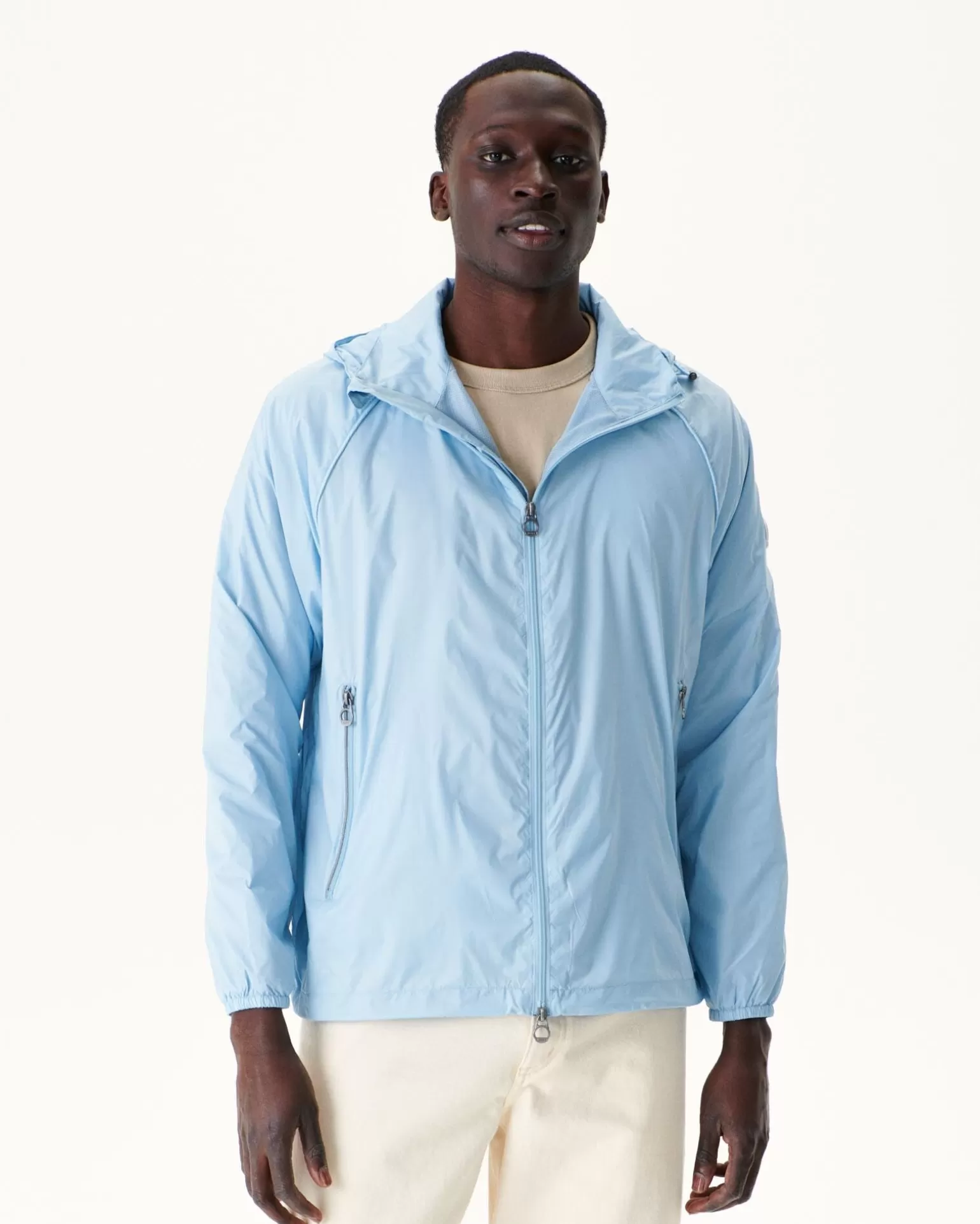 Men JOTT Hooded Windbreaker Light Blue Mistral