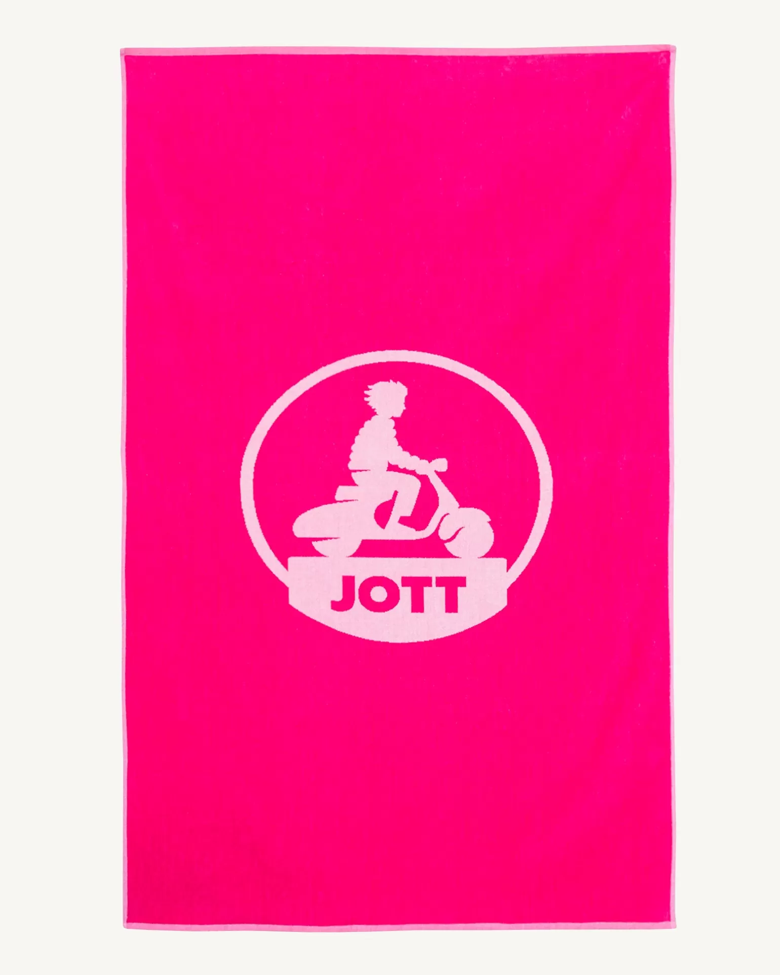 Men JOTT Intense Pink Beach Terry Beach Towel