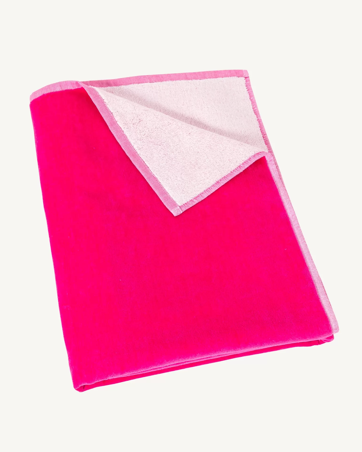 Men JOTT Intense Pink Beach Terry Beach Towel