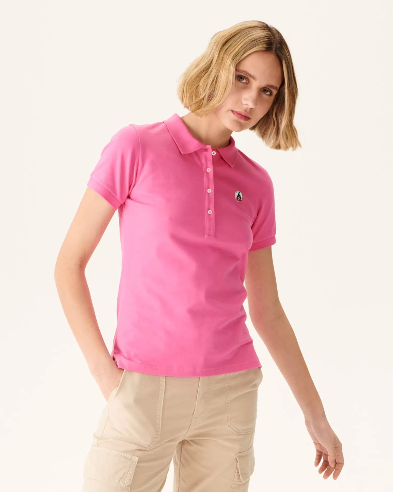 Women JOTT Intense Pink Franca Polo Shirt