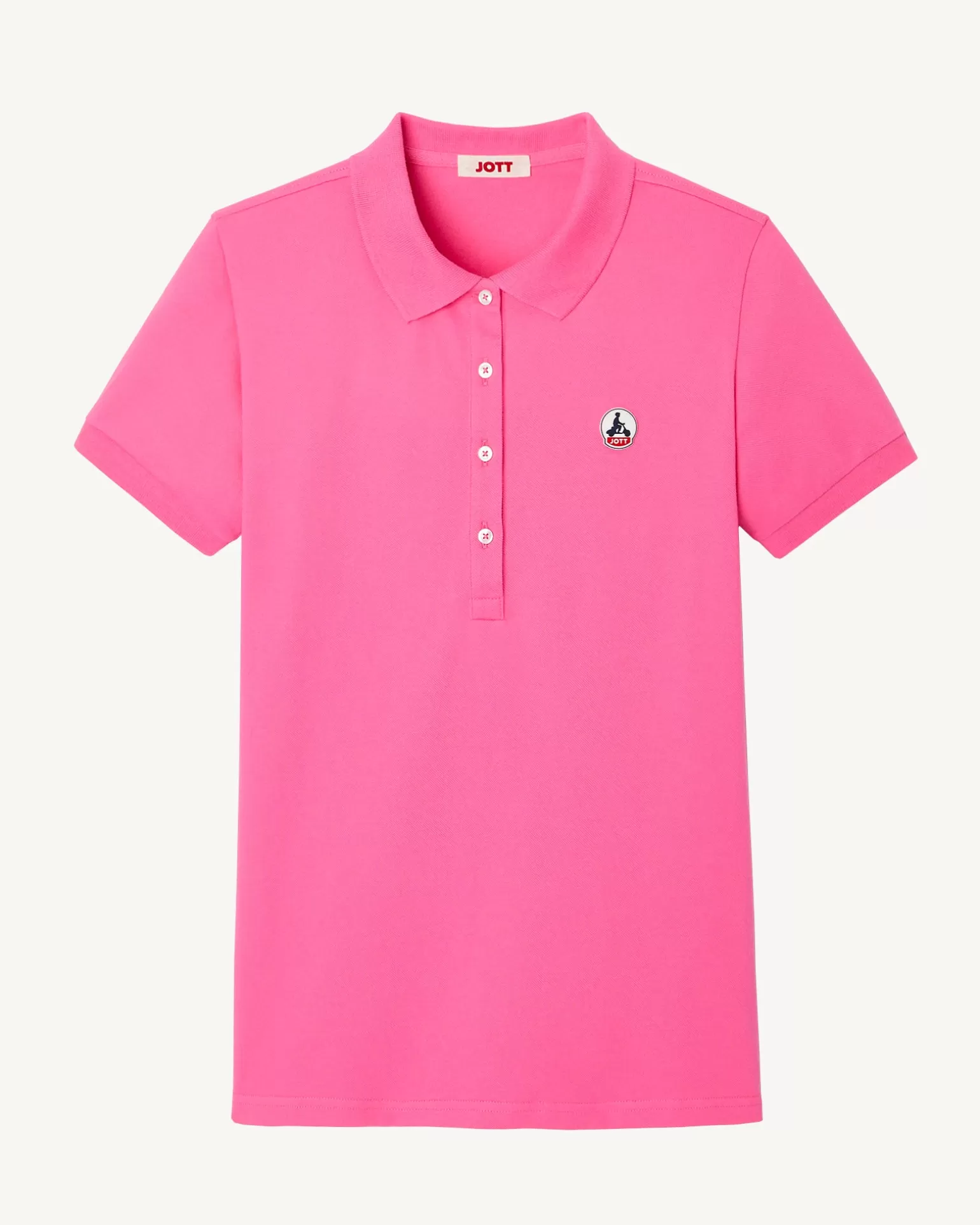 Women JOTT Intense Pink Franca Polo Shirt