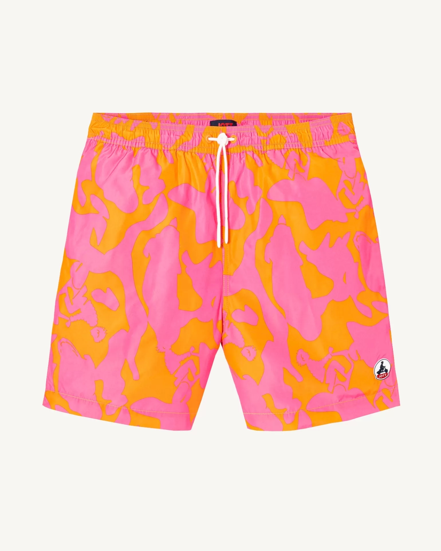 Men JOTT Intense Pink/Apricot Biarritz Camo Swim Shorts