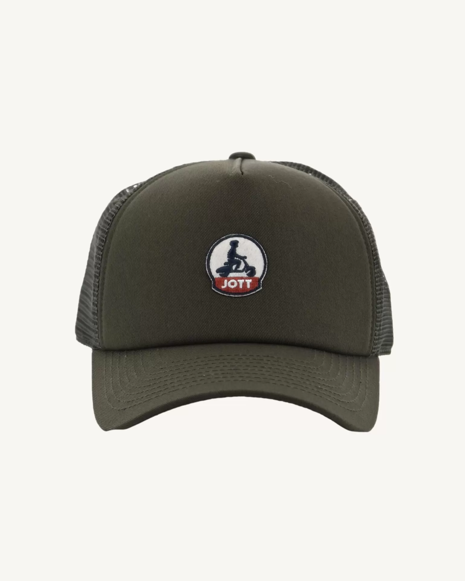 Men JOTT Khaki Rise Cotton And Mesh Cap