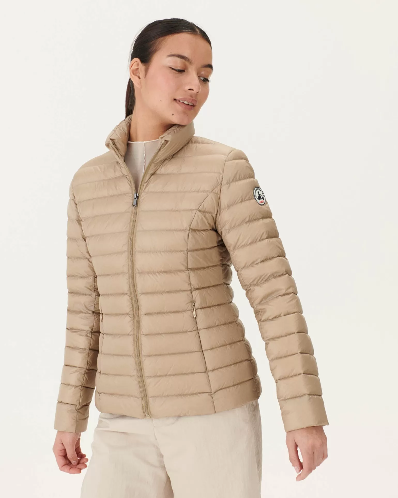 Women JOTT Light Down Jacket Beige Cha