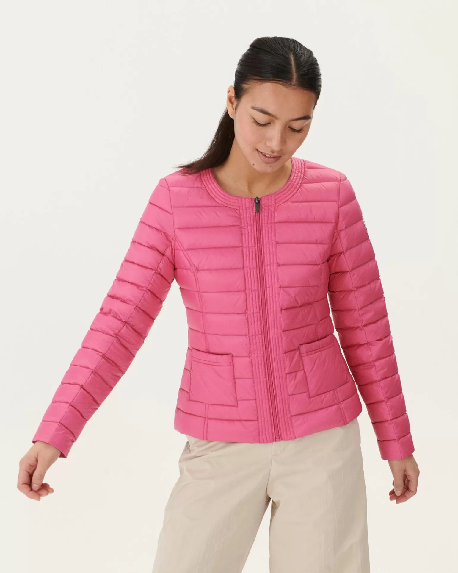 Men JOTT Light Down Jacket Intense Pink Douda